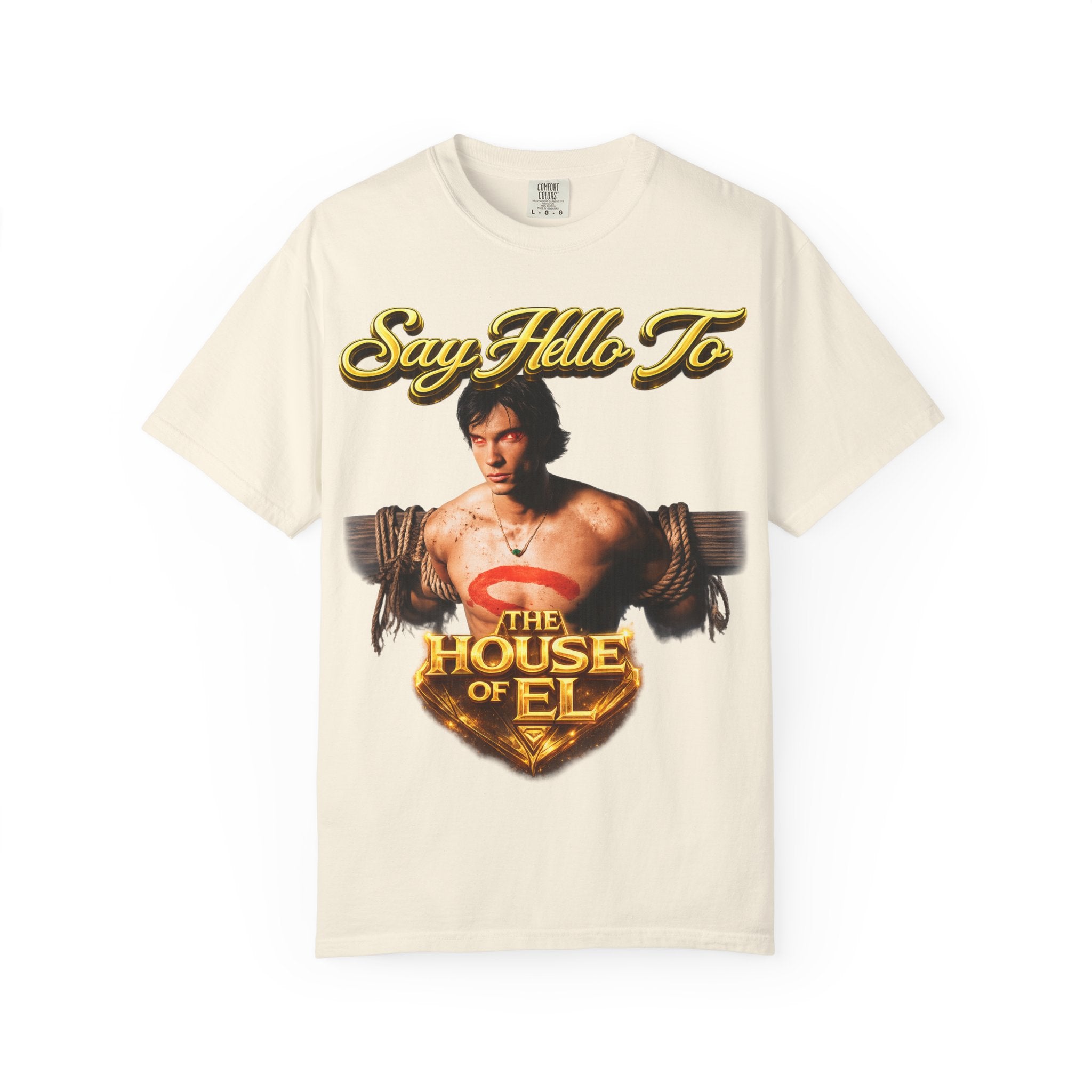 T-Shirt — Say Hello To The House of El Graphic Tee Printify