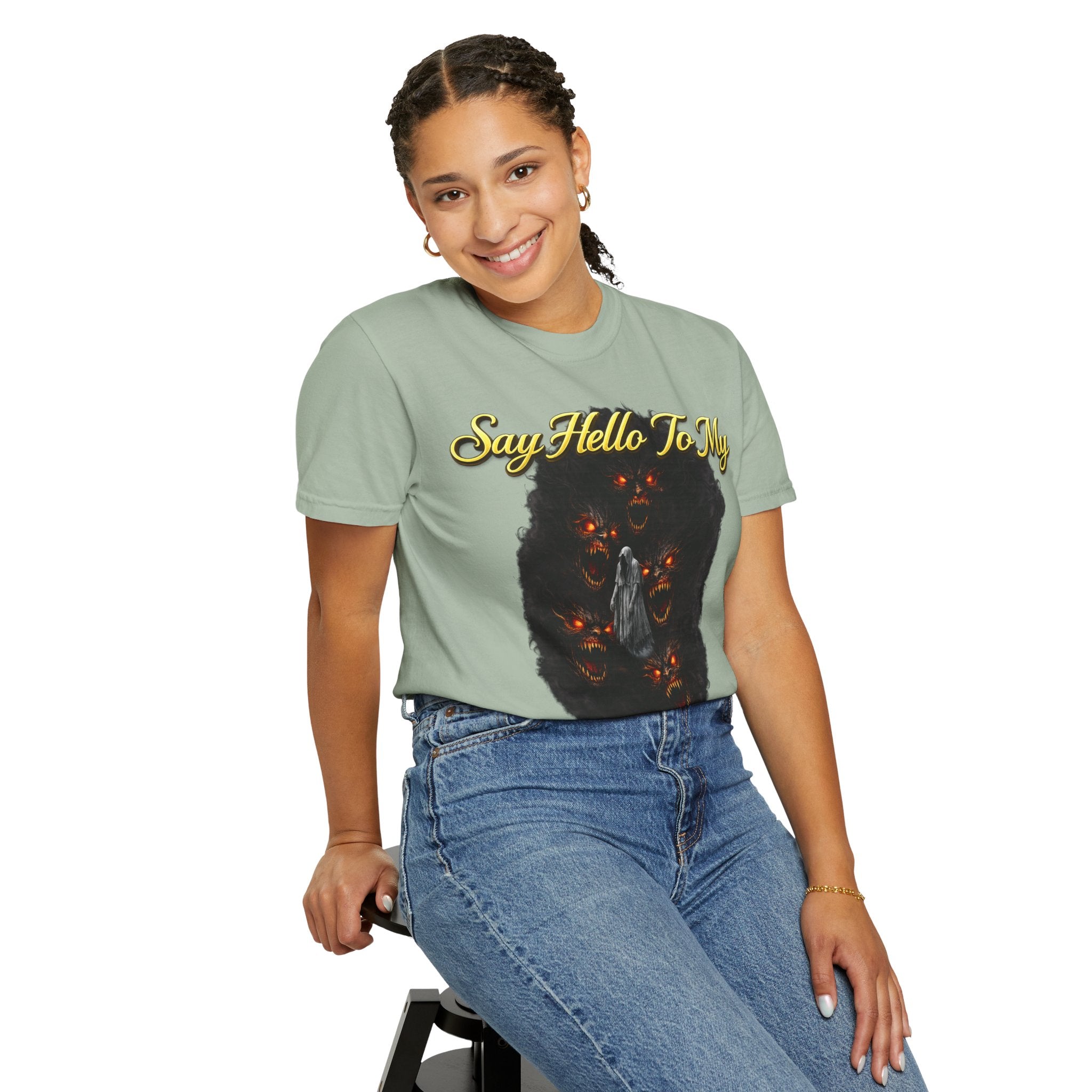 Inner Demons T-Shirt — "Say Hello To My Inner Demons" Graphic Tee Printify