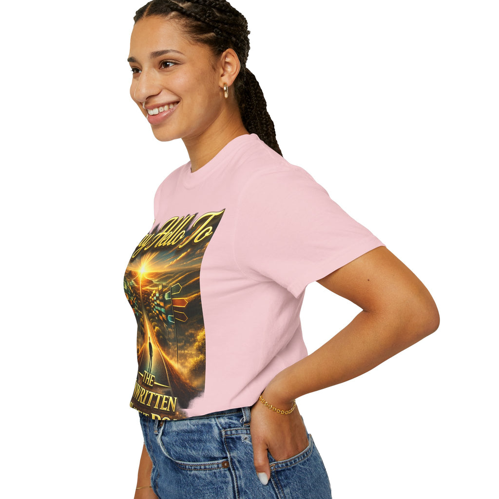 Say Hello To The Unwritten Book Of The Road T-Shirt Printify