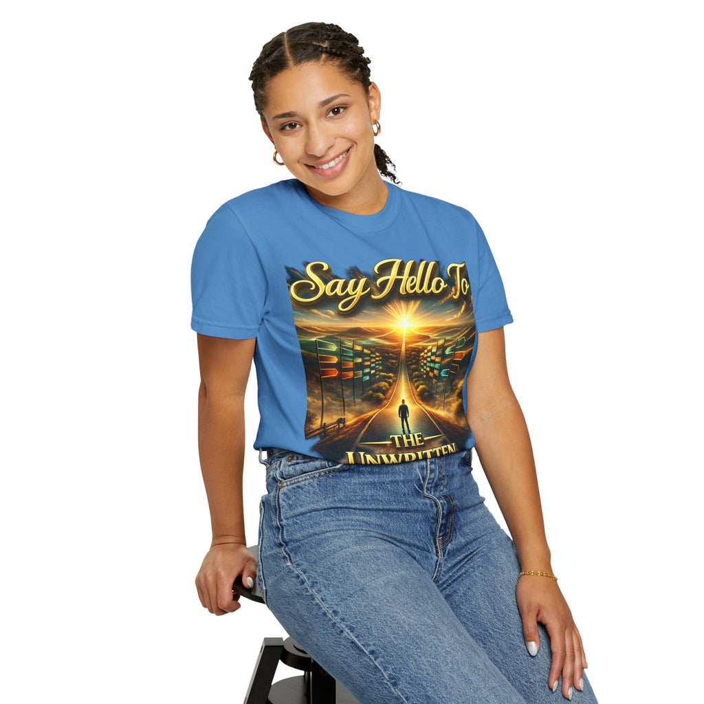 Say Hello To The Unwritten Book Of The Road T-Shirt Printify