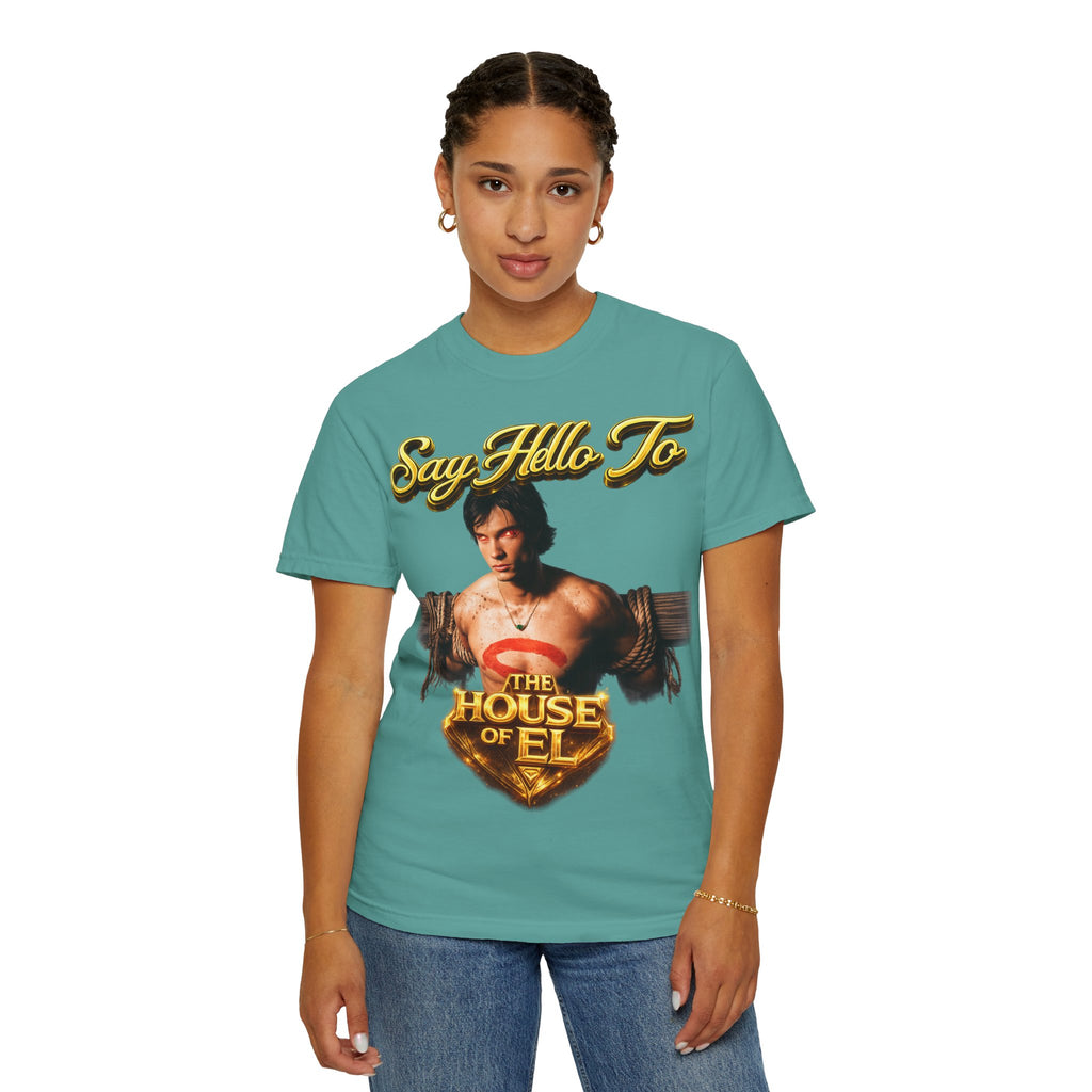 T-Shirt — Say Hello To The House of El Graphic Tee Printify