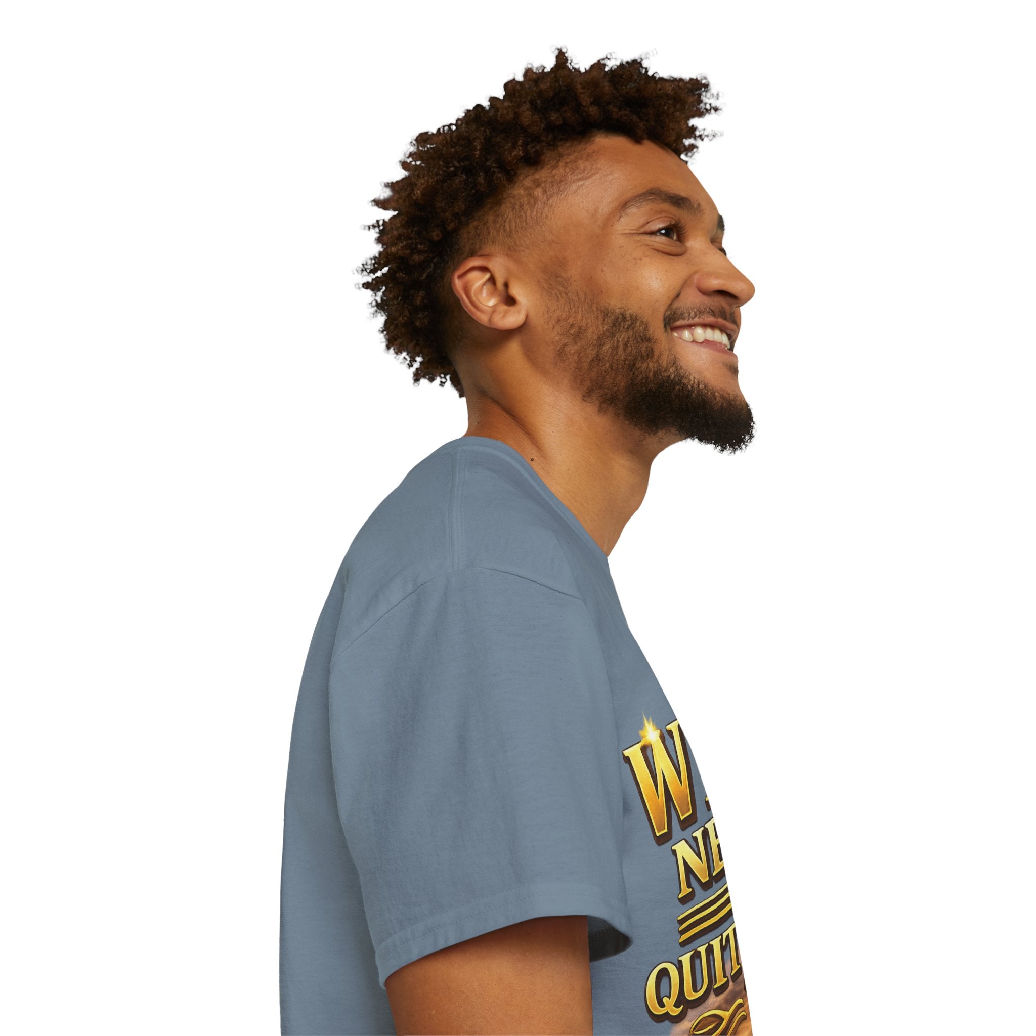 Winners Never Quit Inspirational Tee — Motivational Quote Shirt Printify