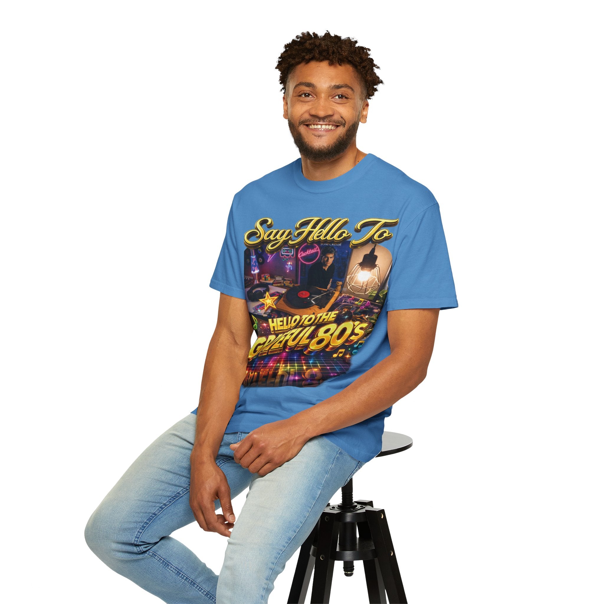 Hello to the Grateful 80s T-Shirt — Retro 1980s Music Vintage Tee Printify