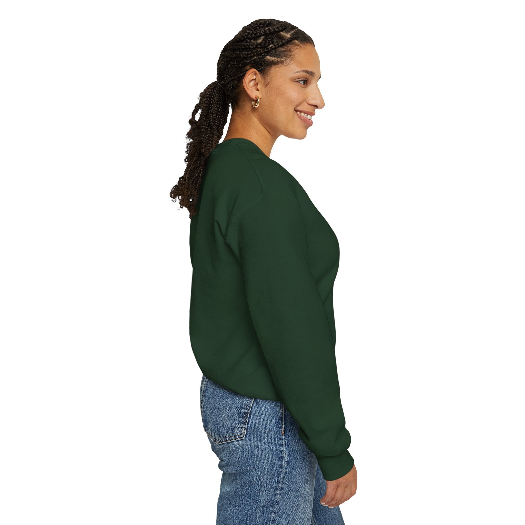 Crewneck Sweatshirt — "Fortune Favors the Prepared Mind" Motivational Design Printify