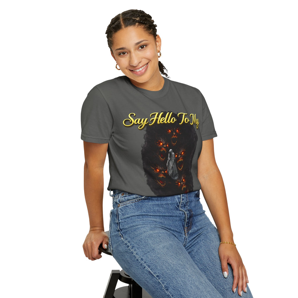Inner Demons T-Shirt — "Say Hello To My Inner Demons" Graphic Tee Printify