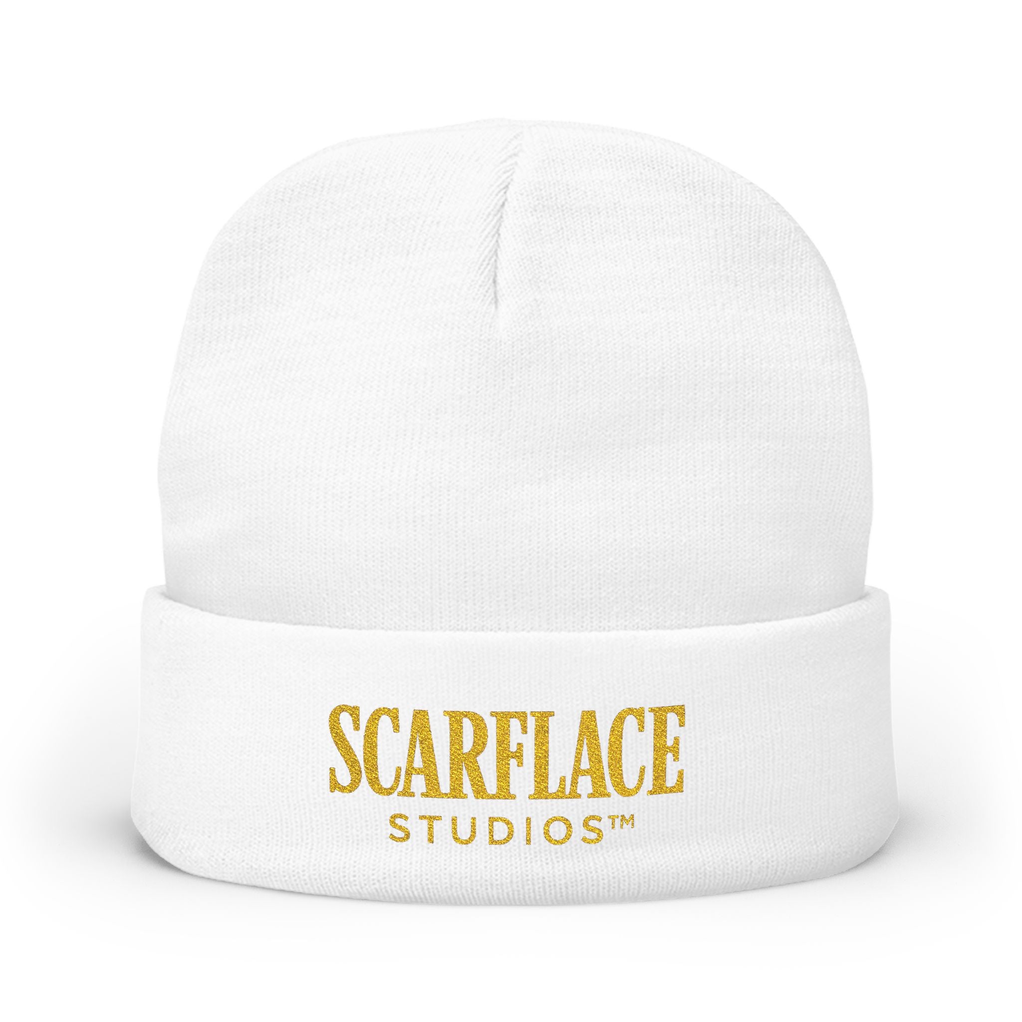 Scarface Studios Embroidered Knit Beanie Printify