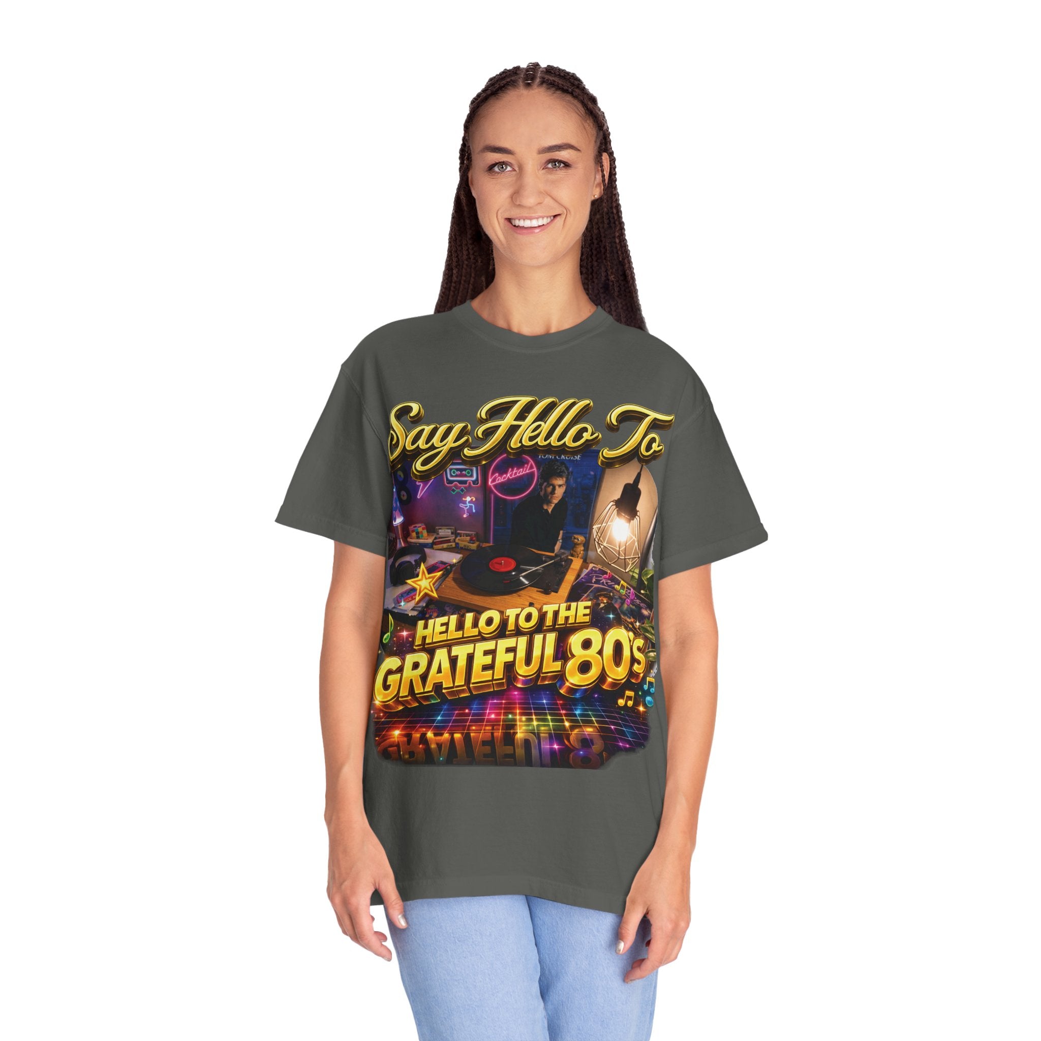 Hello to the Grateful 80s T-Shirt — Retro 1980s Music Vintage Tee Printify