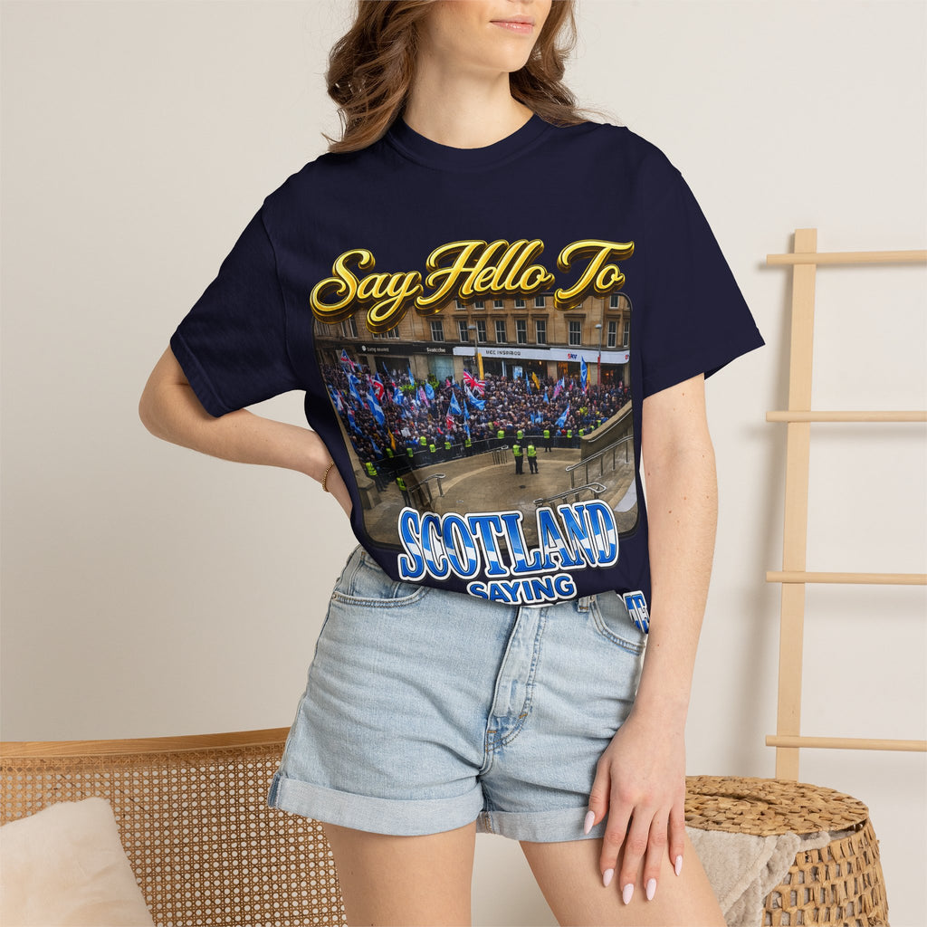 Say Hello To Scotland Saying Send Them Home T-Shirt Printify
