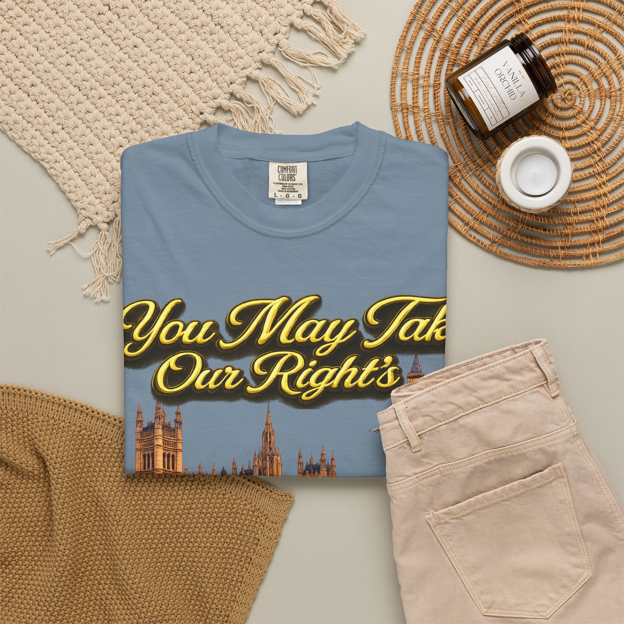 T-Shirt — "You May Take Our Rights But You'll Never Take Our Children" London Parliament Graphic Printify