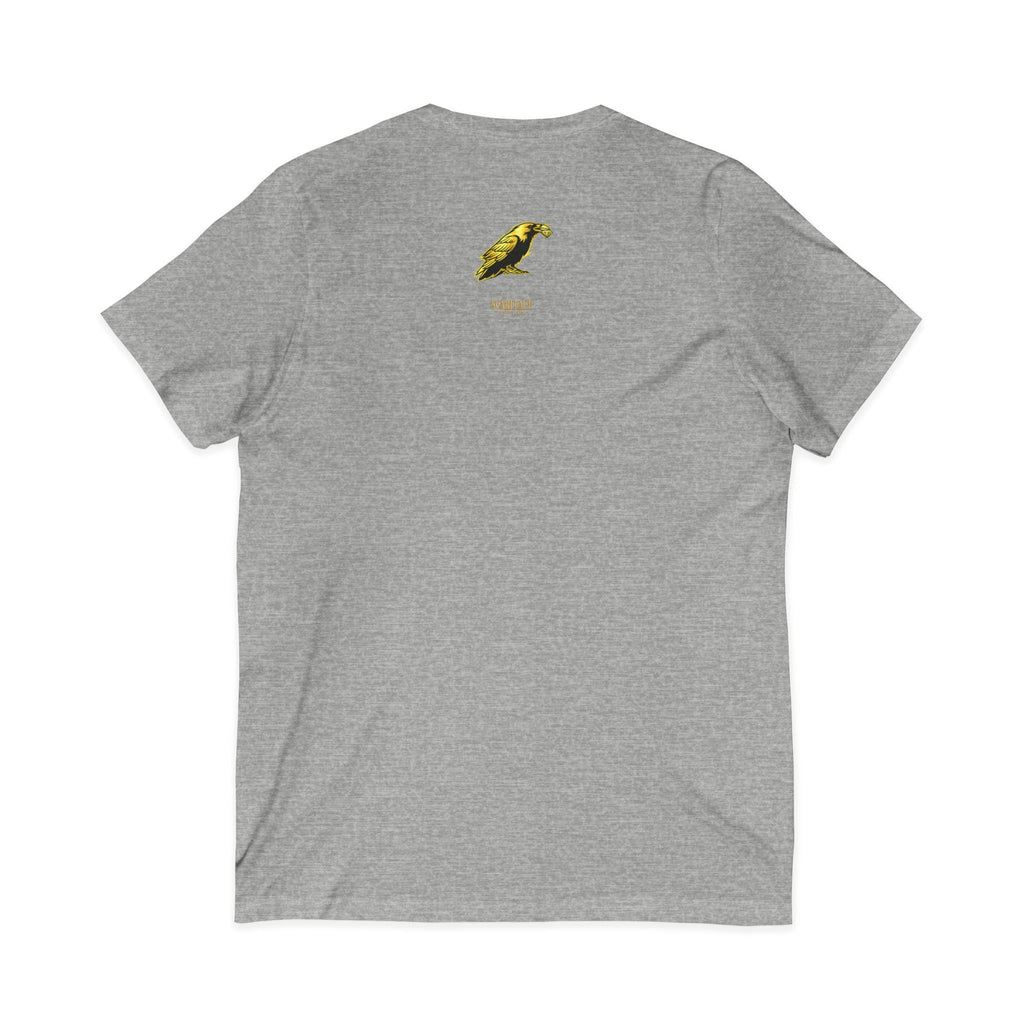OK Mahn! V-Neck Tee — Vintage Laugh Meme T-Shirt Scarflace Studios Printify