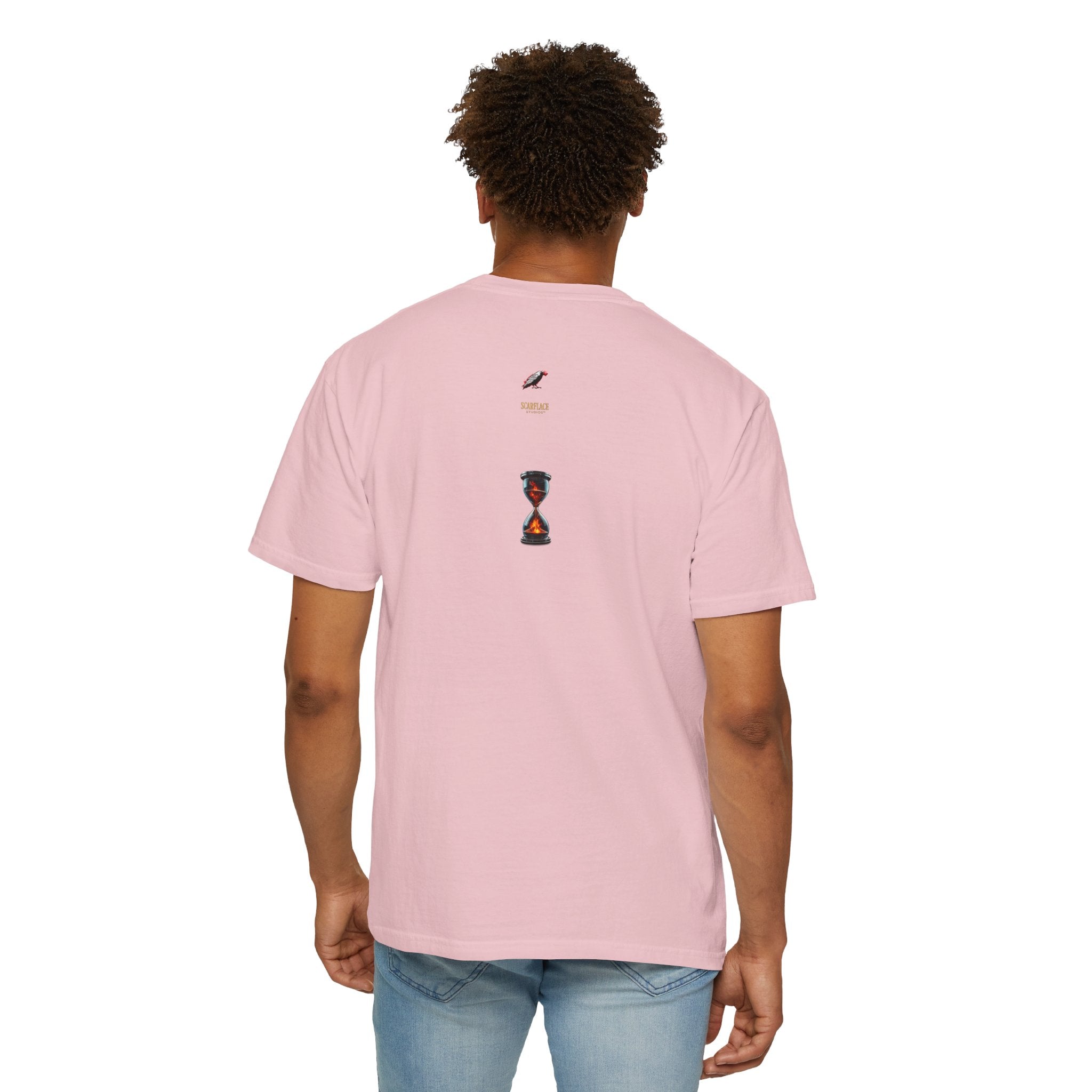 Say Hello To Time Hourglass Graphic T-Shirt — "The Only Conceivable Consistency Is Time" Printify