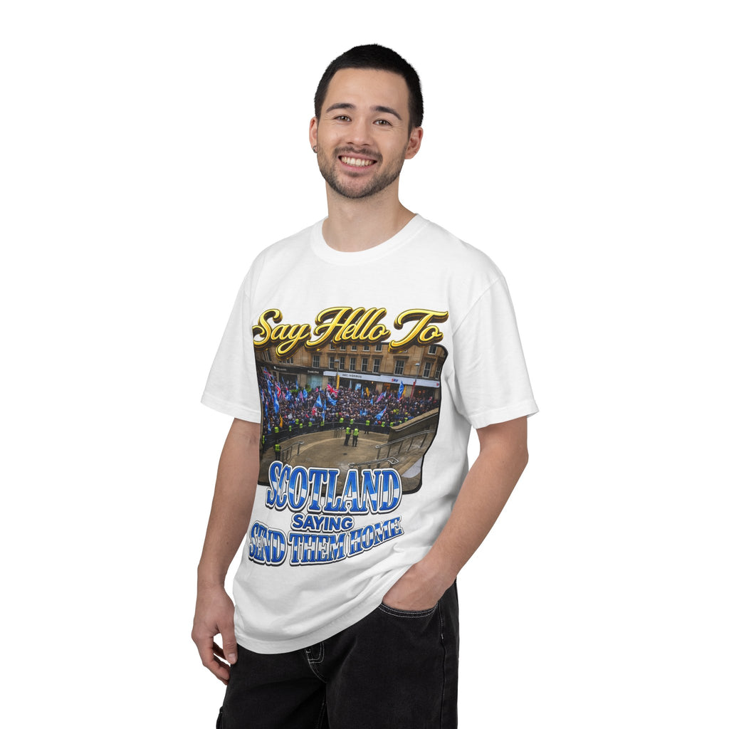 Say Hello To Scotland Saying Send Them Home T-Shirt Printify