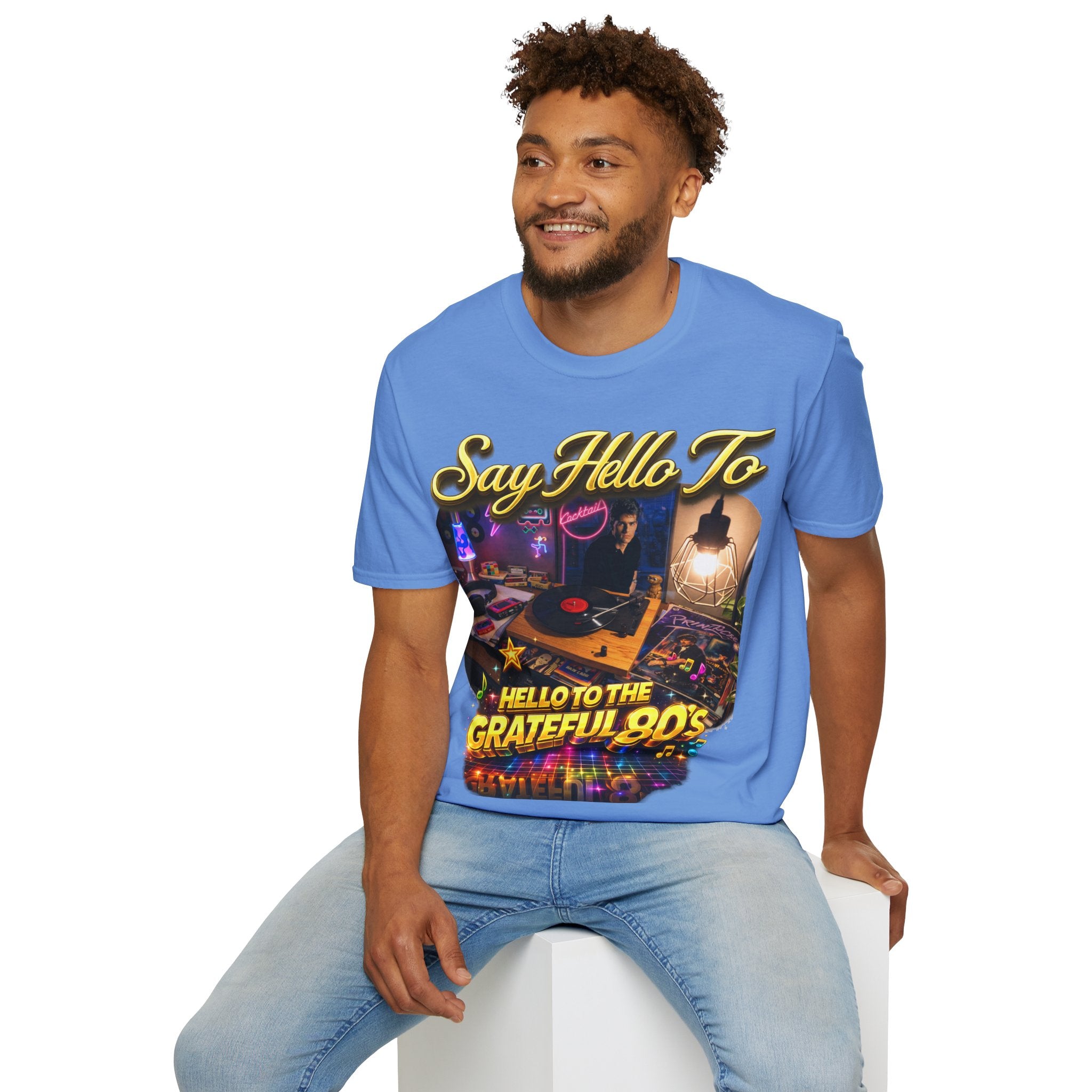 Say Hello To The Grateful 80s T-Shirt — Retro 80s Music Vintage Tee Printify