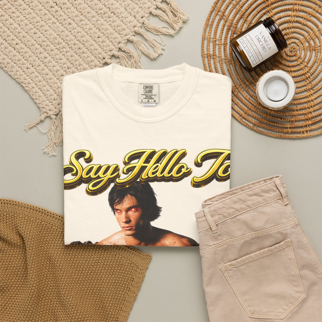 T-Shirt — Say Hello To The House of El Graphic Tee Printify