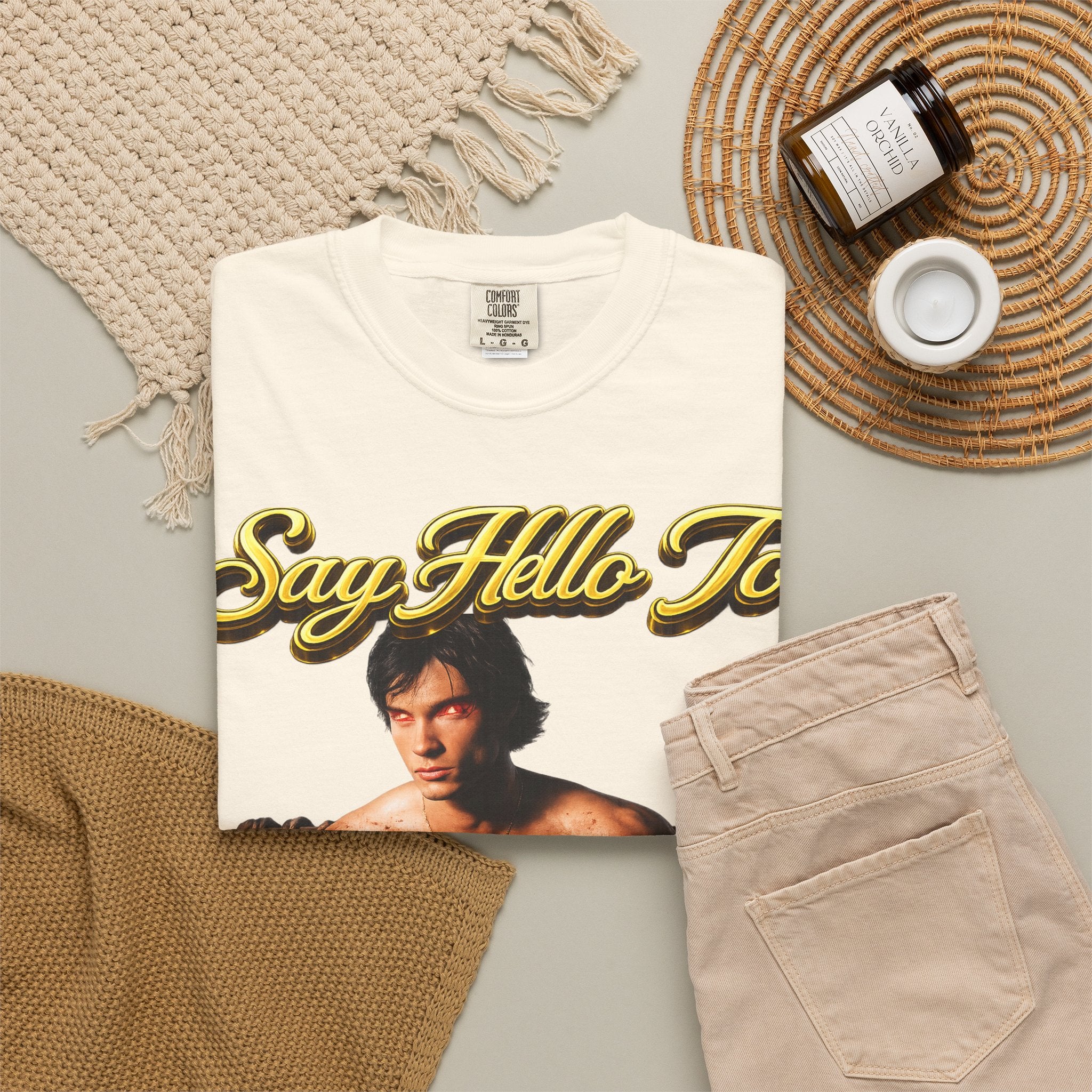 T-Shirt — Say Hello To The House of El Graphic Tee Printify