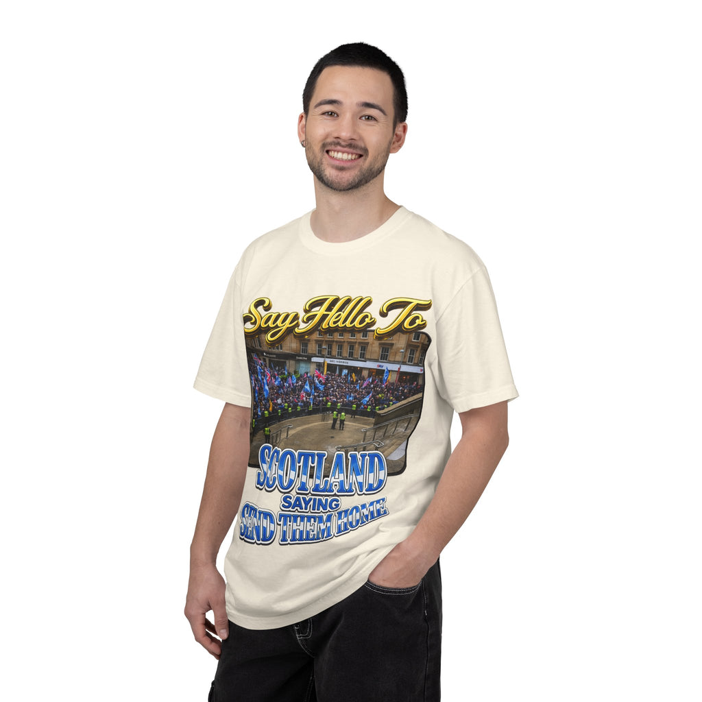 Say Hello To Scotland Saying Send Them Home T-Shirt Printify