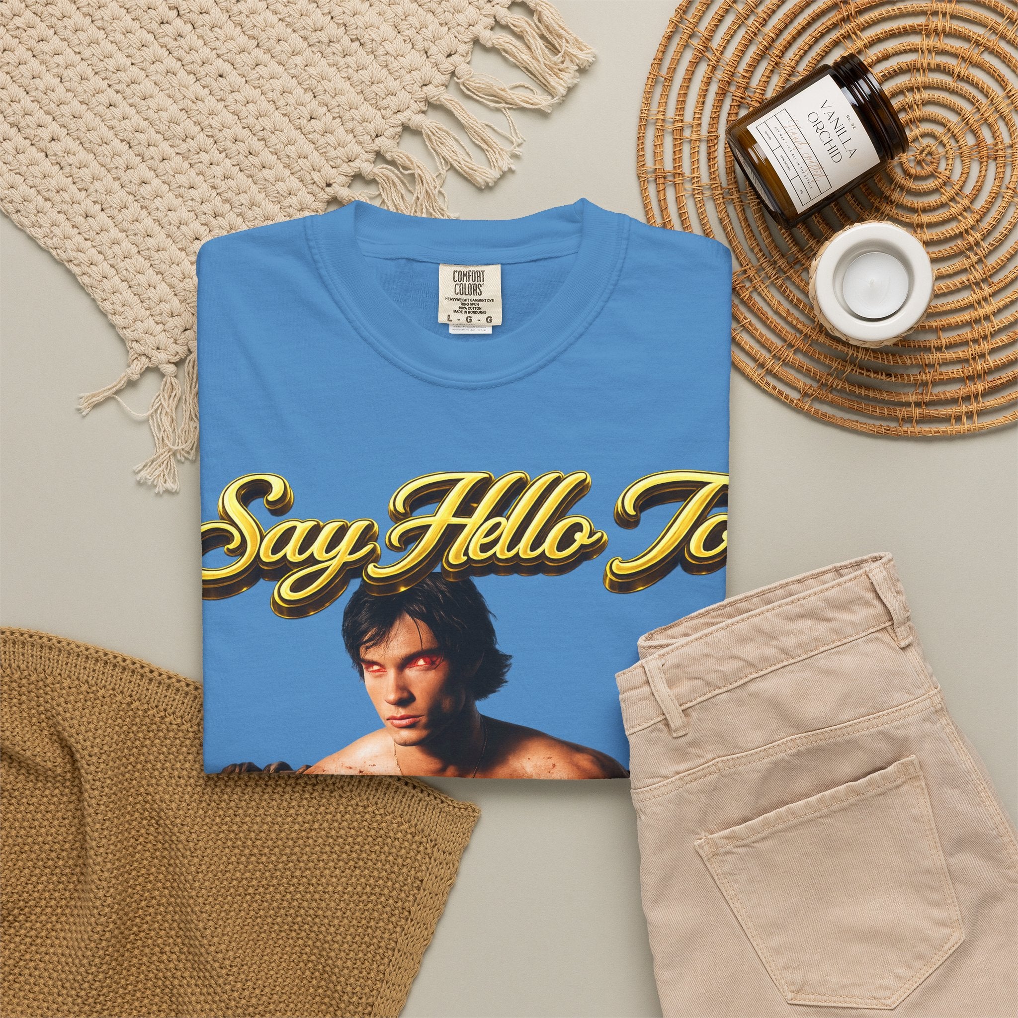 T-Shirt — Say Hello To The House of El Graphic Tee Printify