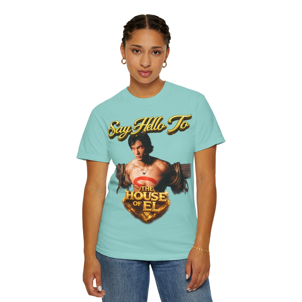 T-Shirt — Say Hello To The House of El Graphic Tee Printify