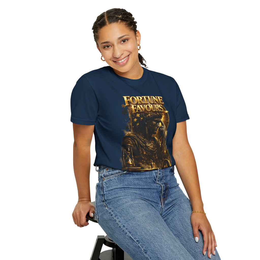 Fortune Favours Prepared Mind T-Shirt — Medieval Knight Graphic Tee Printify