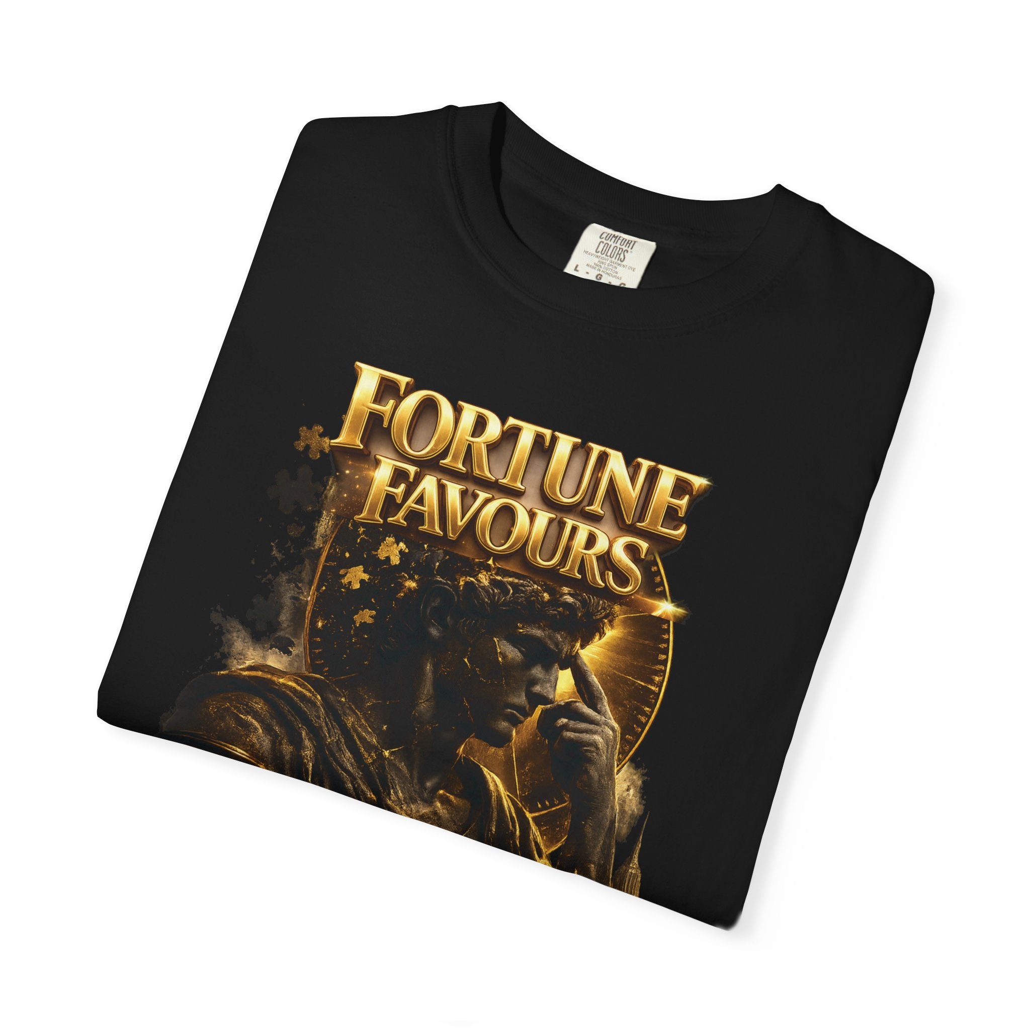 Fortune Favours Prepared Mind T-Shirt — Medieval Knight Graphic Tee Printify