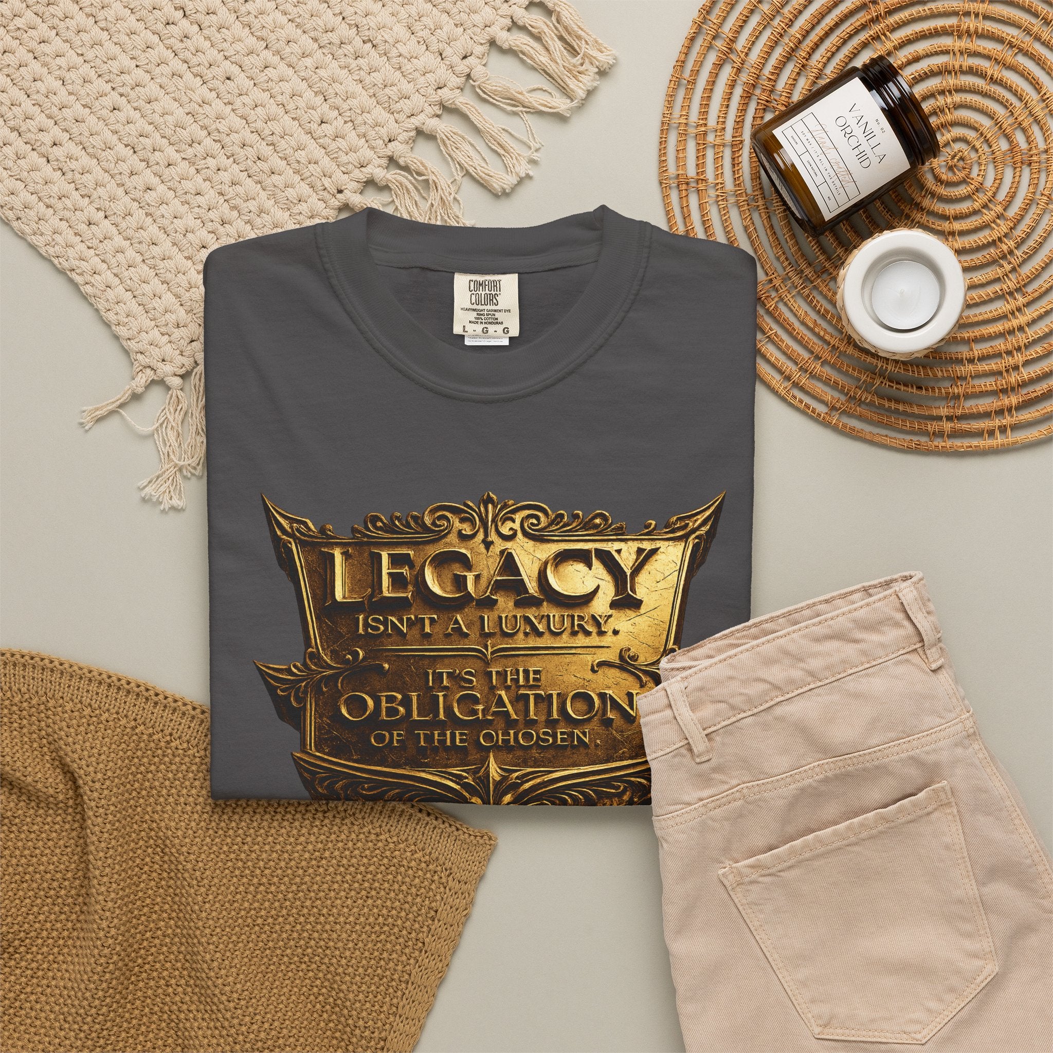 Legacy & Honor Trophy T-Shirt – "Legacy is an Obligation" Graphic Tee Printify
