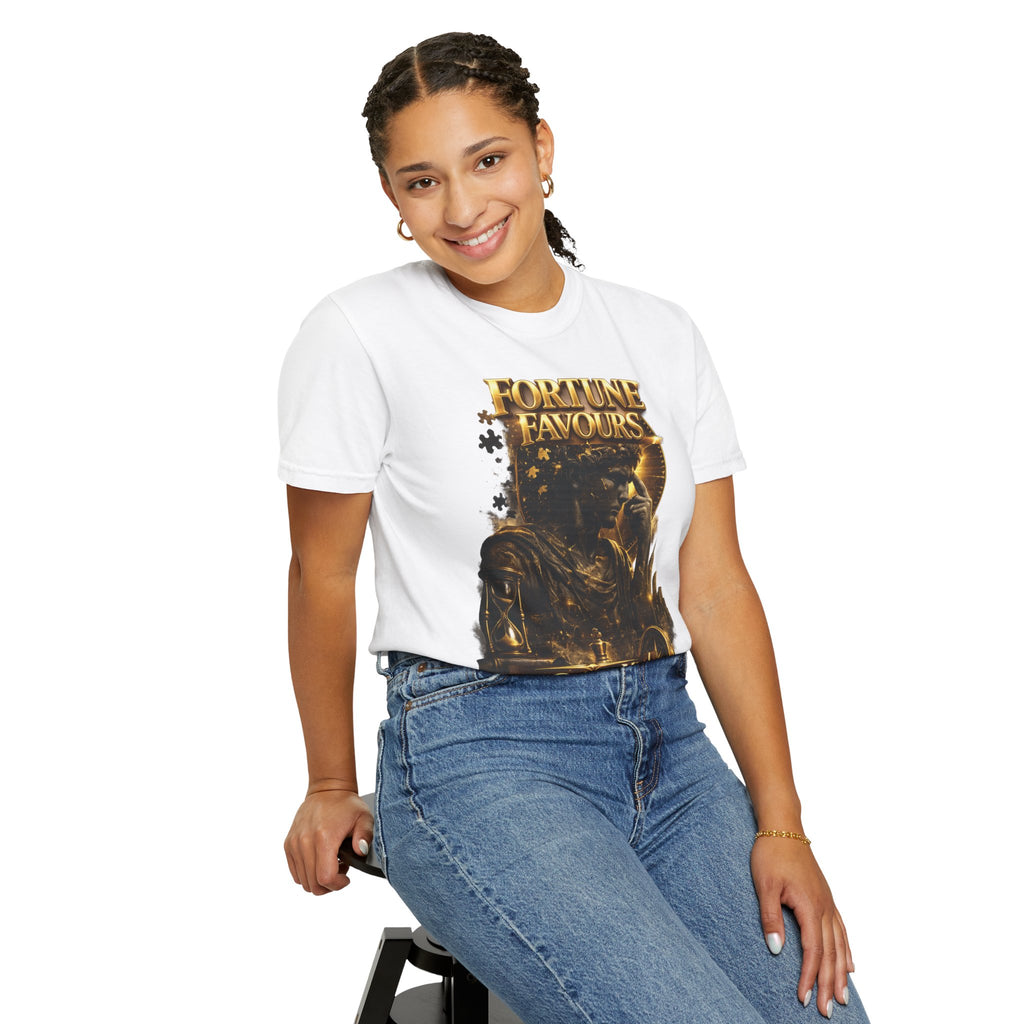 Fortune Favours Prepared Mind T-Shirt — Medieval Knight Graphic Tee Printify