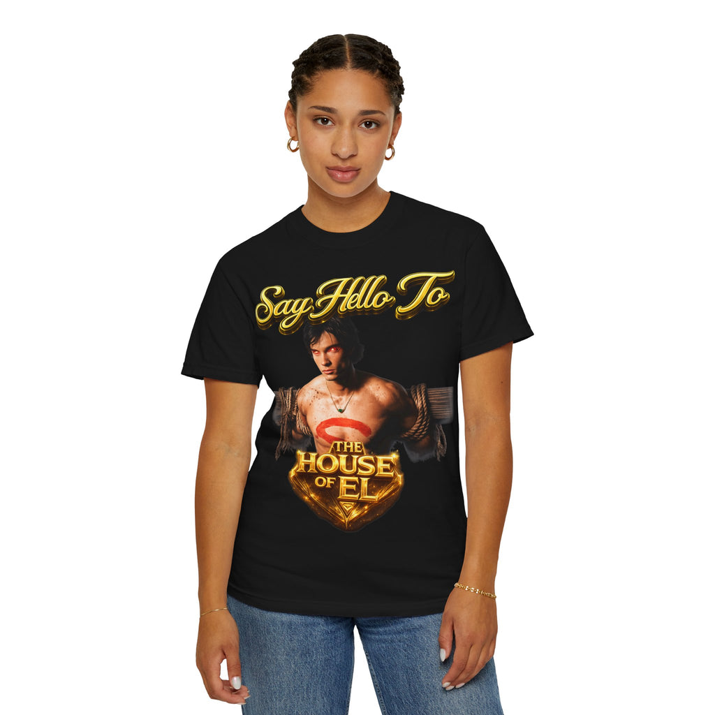 T-Shirt — Say Hello To The House of El Graphic Tee Printify