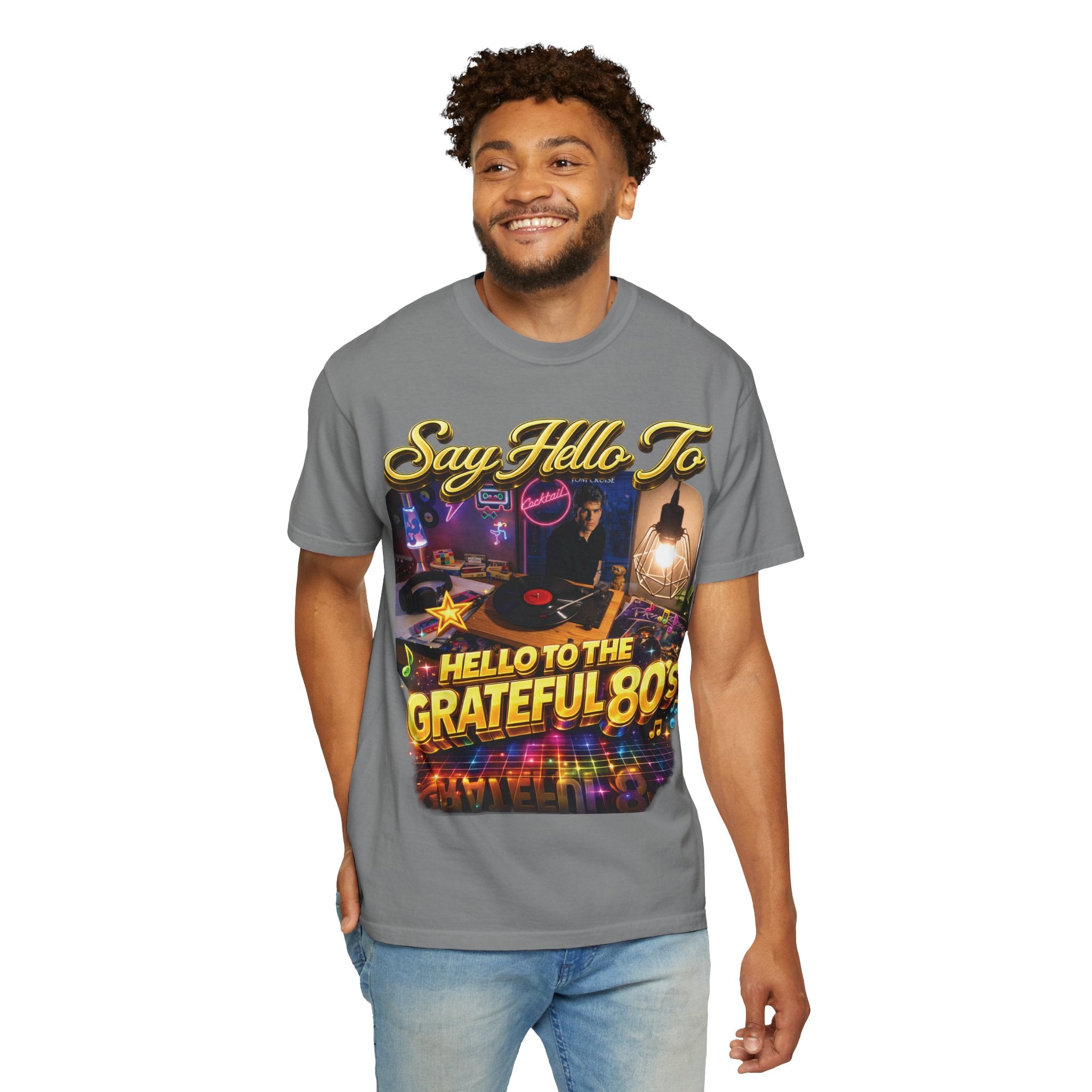 Hello to the Grateful 80s T-Shirt — Retro 1980s Music Vintage Tee Printify
