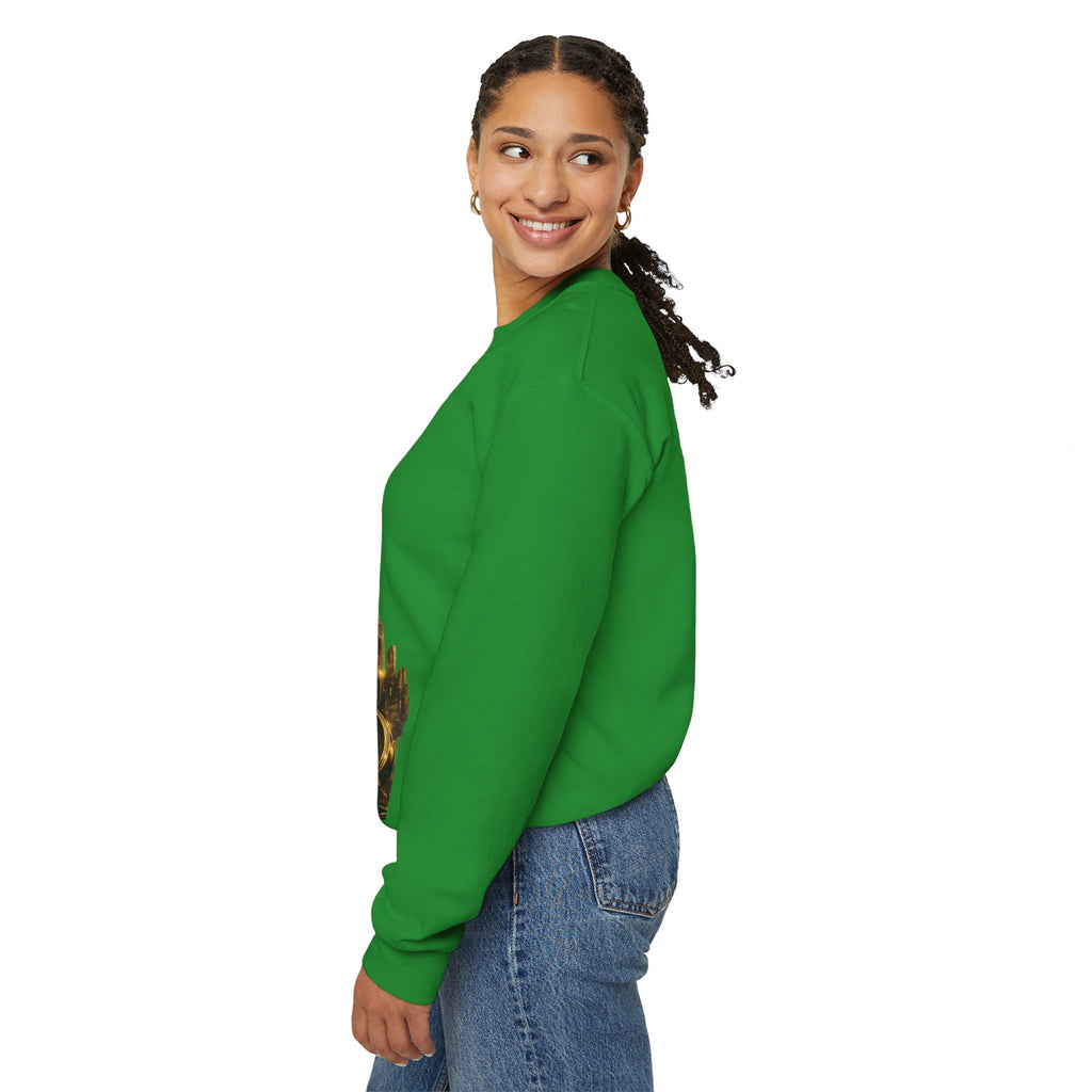 Crewneck Sweatshirt — "Fortune Favors the Prepared Mind" Motivational Design Printify