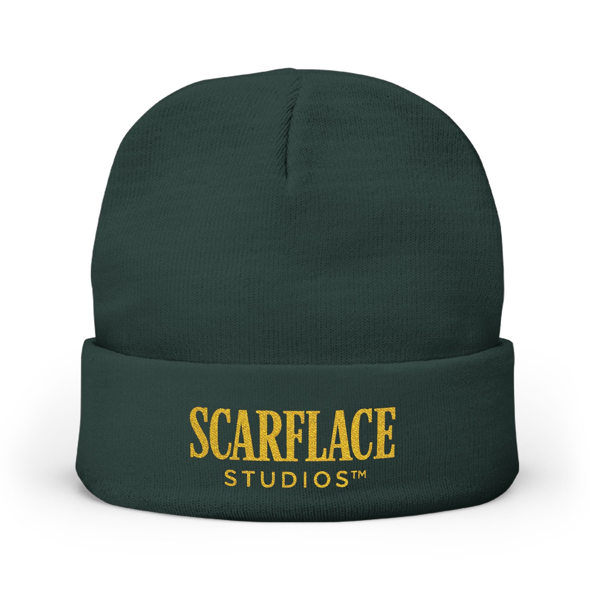 Scarface Studios Embroidered Knit Beanie Printify
