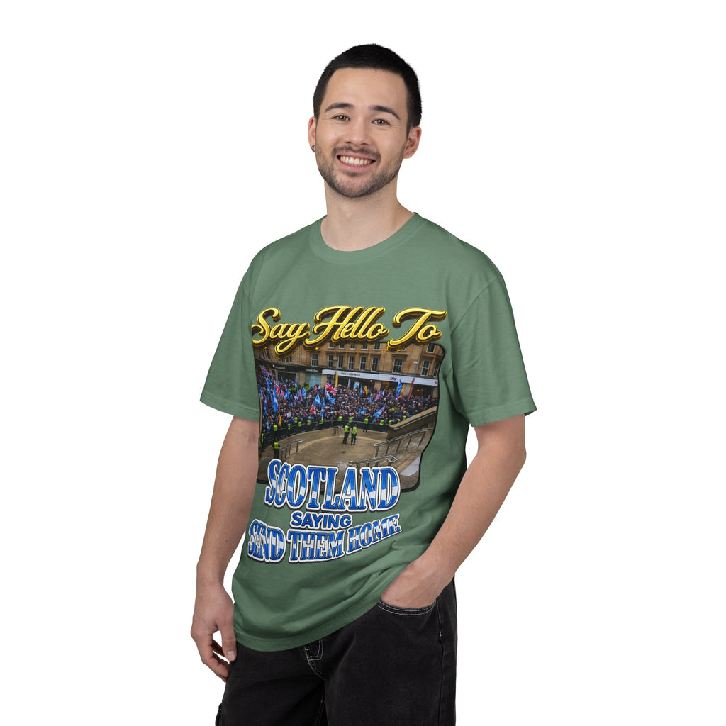 Say Hello To Scotland Saying Send Them Home T-Shirt Printify