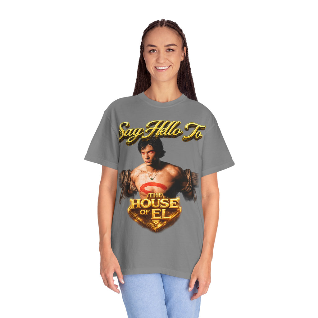 T-Shirt — Say Hello To The House of El Graphic Tee Printify