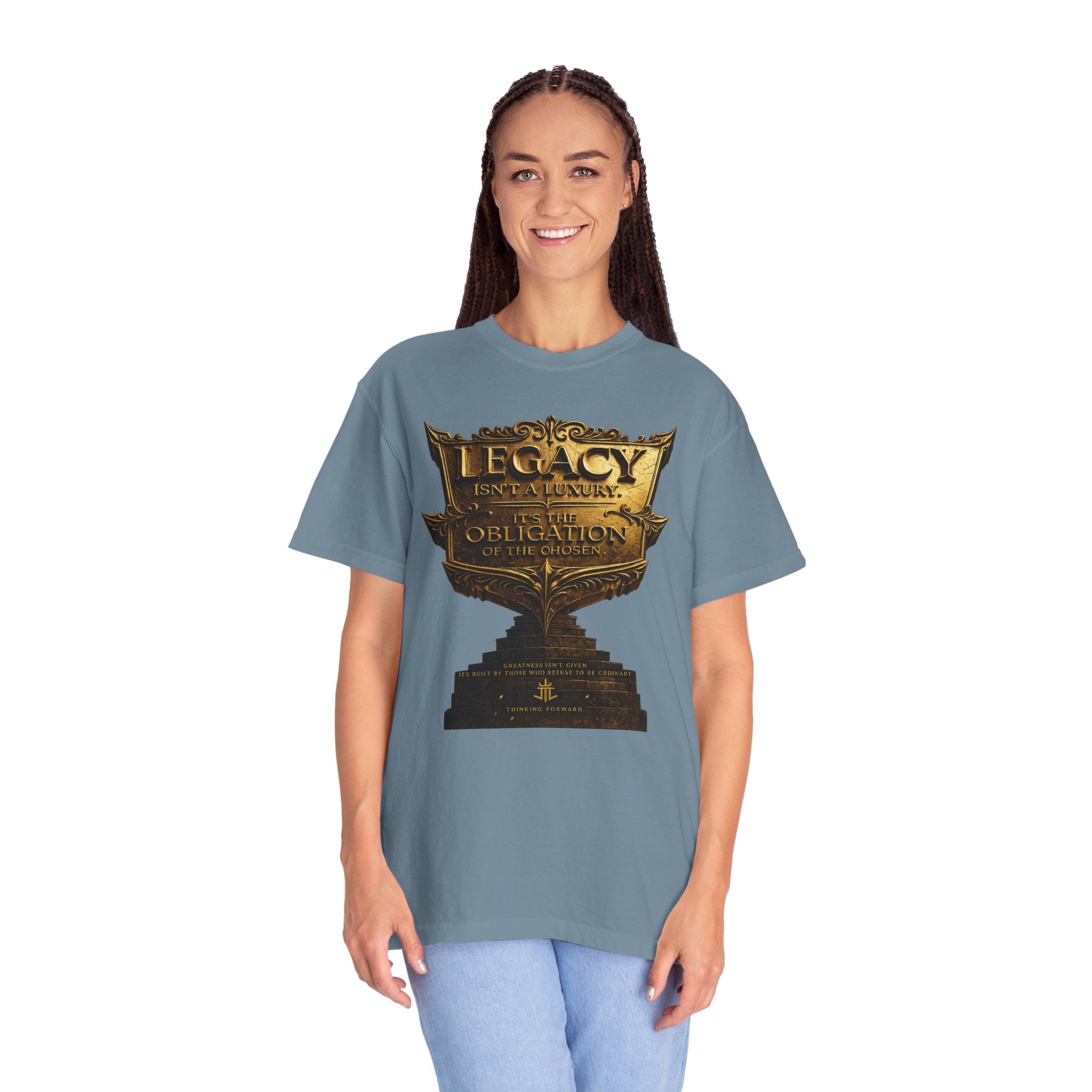 Legacy & Honor Trophy T-Shirt – "Legacy is an Obligation" Graphic Tee Printify