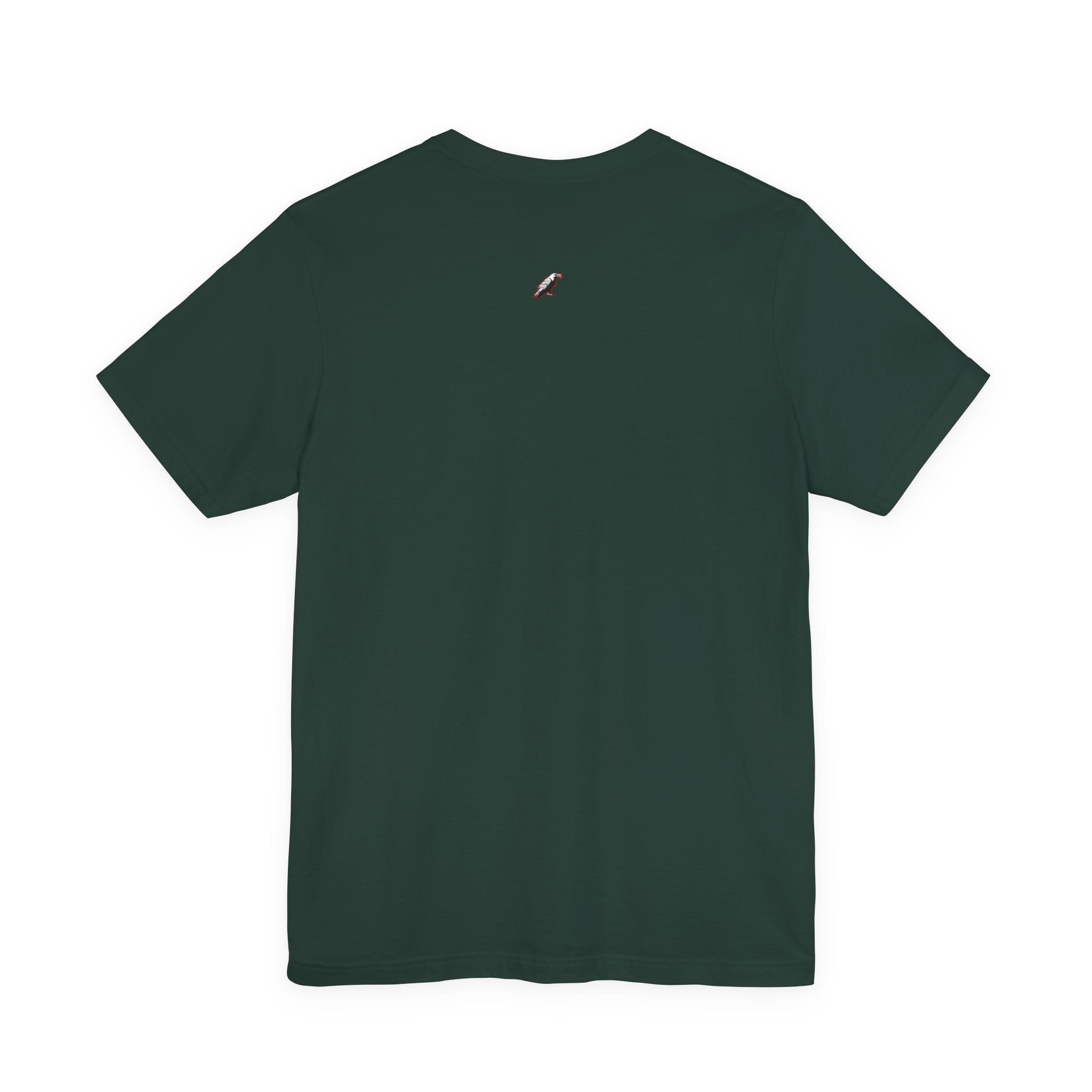 Horror Mask Split Face Tee — "Say Hello To Your Family and Friends" Graphic T-Shirt Printify