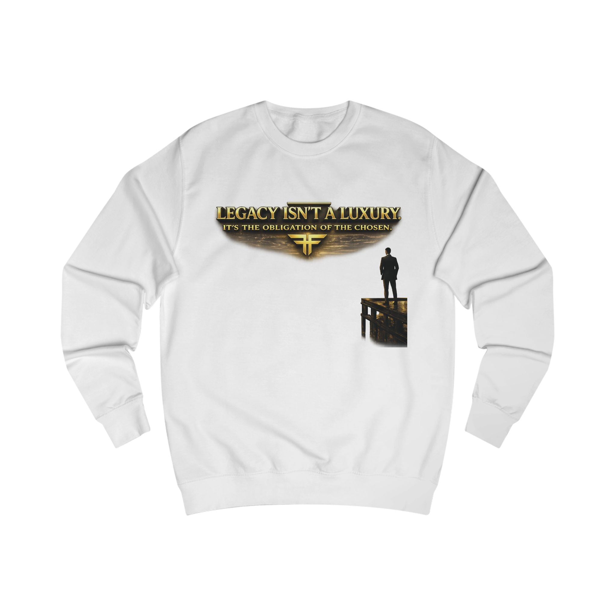 Legacy Isn't a Luxury Sweatshirt — Inspirational Men's Graphic Crewneck Printify