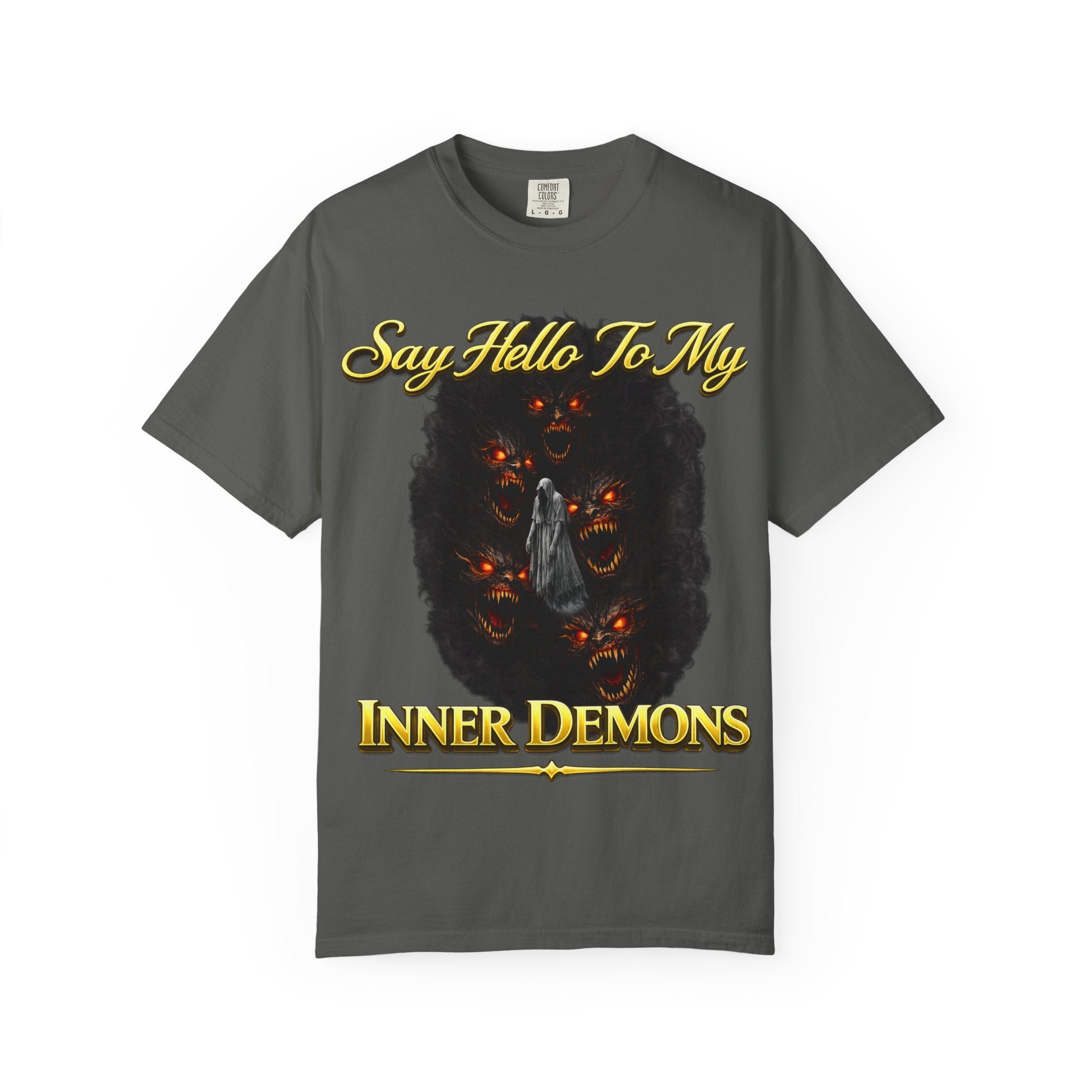 Inner Demons T-Shirt — "Say Hello To My Inner Demons" Graphic Tee Printify