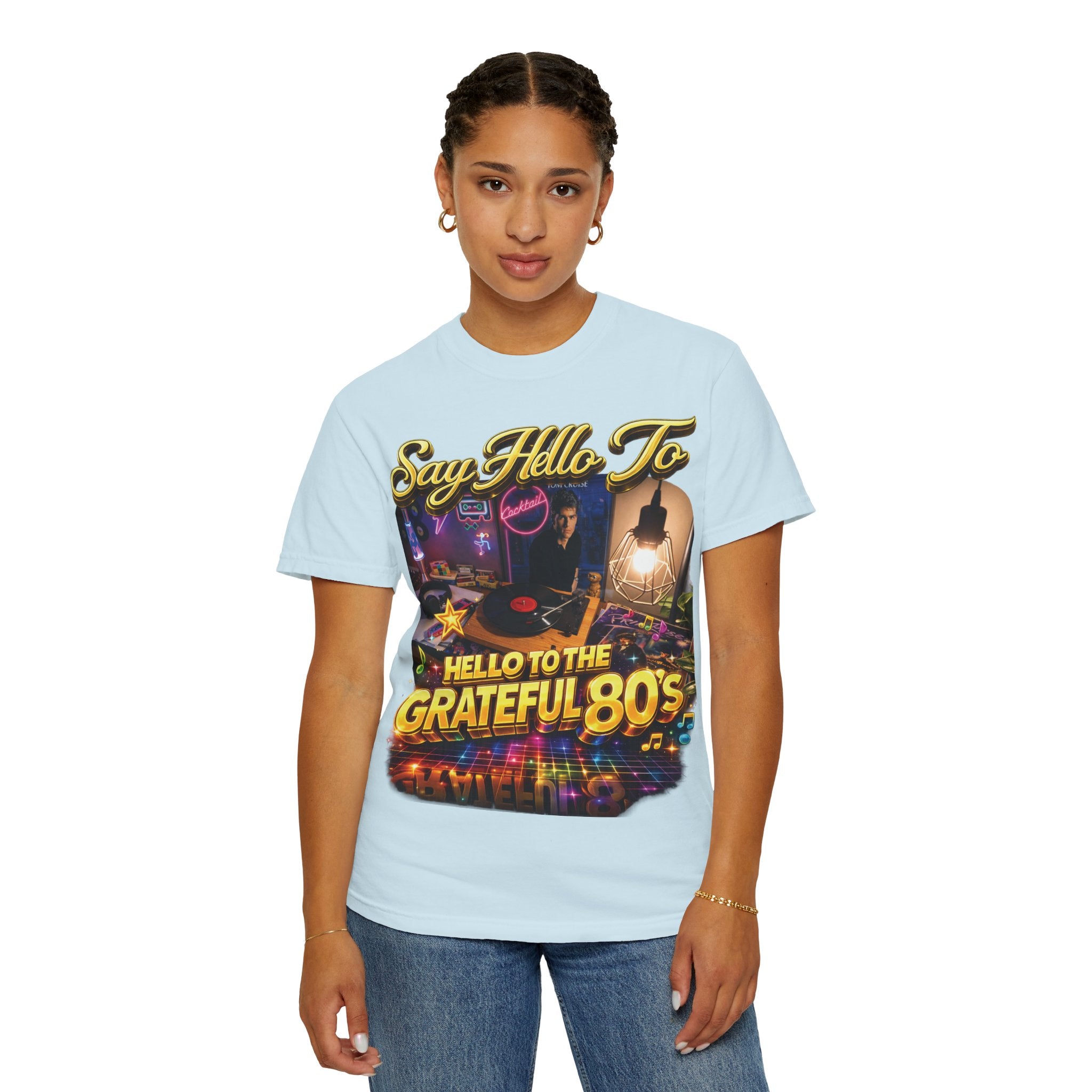 Hello to the Grateful 80s T-Shirt — Retro 1980s Music Vintage Tee Printify