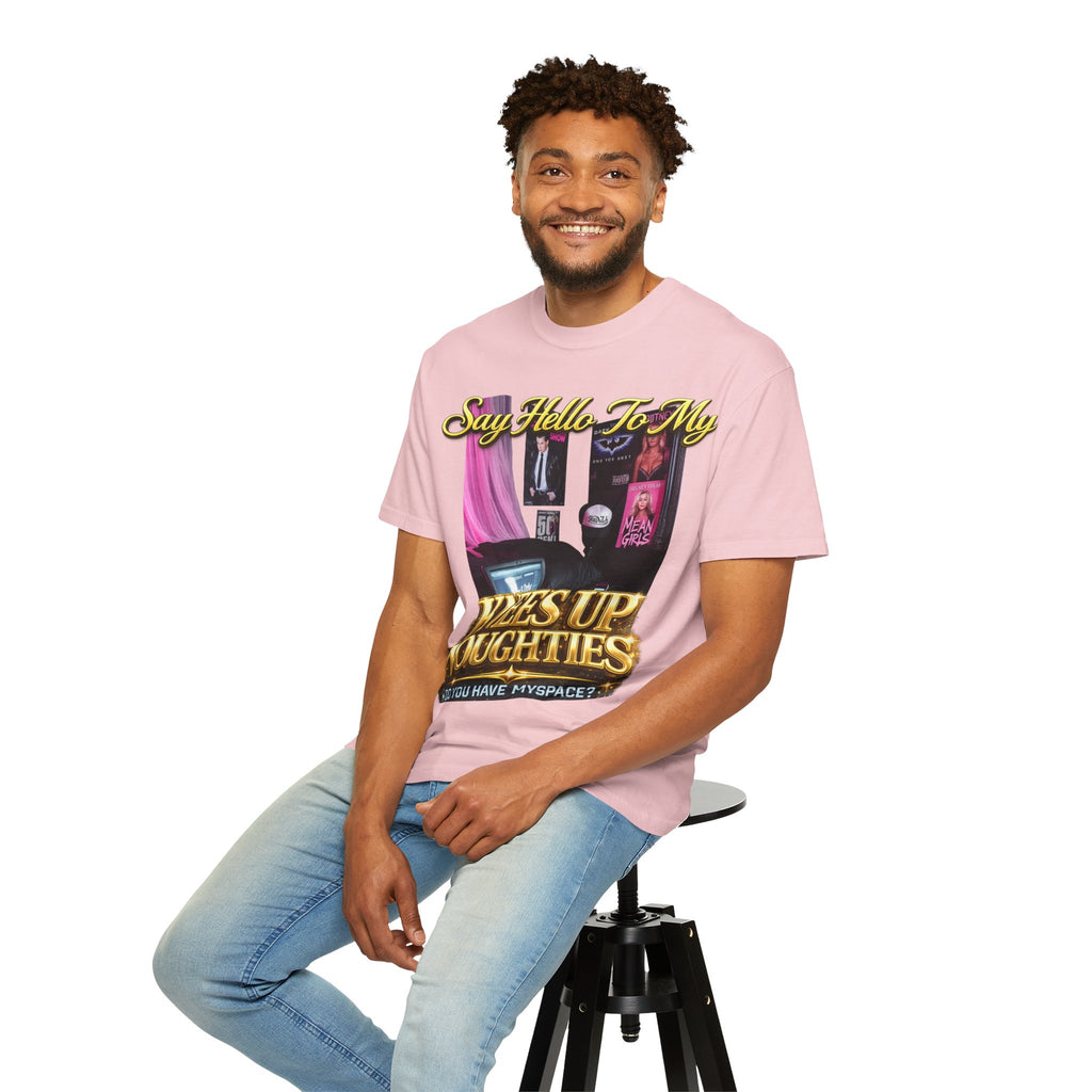 Knees Up Noughties Graphic T-Shirt — Retro MySpace Pop Culture Tee Printify