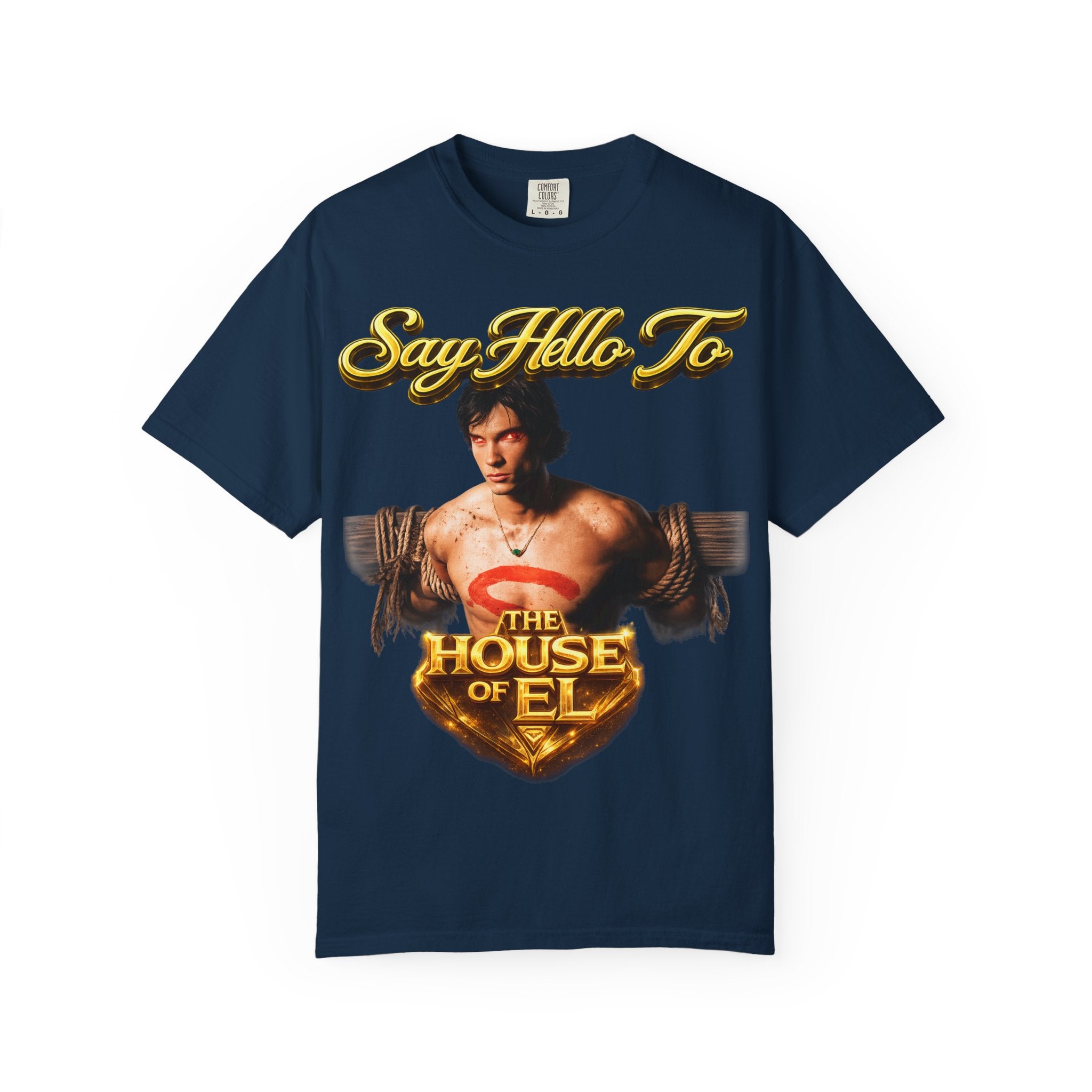 T-Shirt — Say Hello To The House of El Graphic Tee Printify