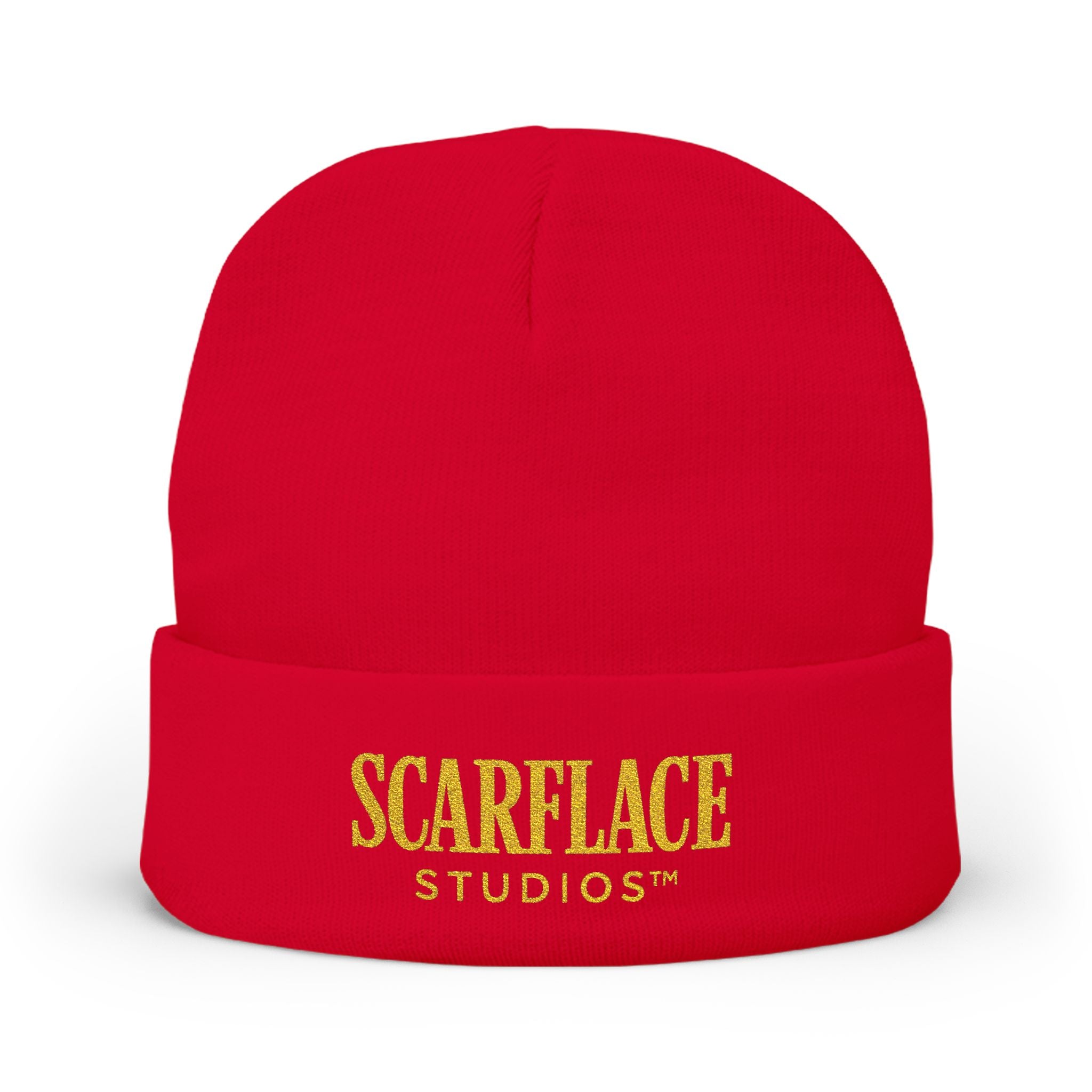 Scarface Studios Embroidered Knit Beanie Printify