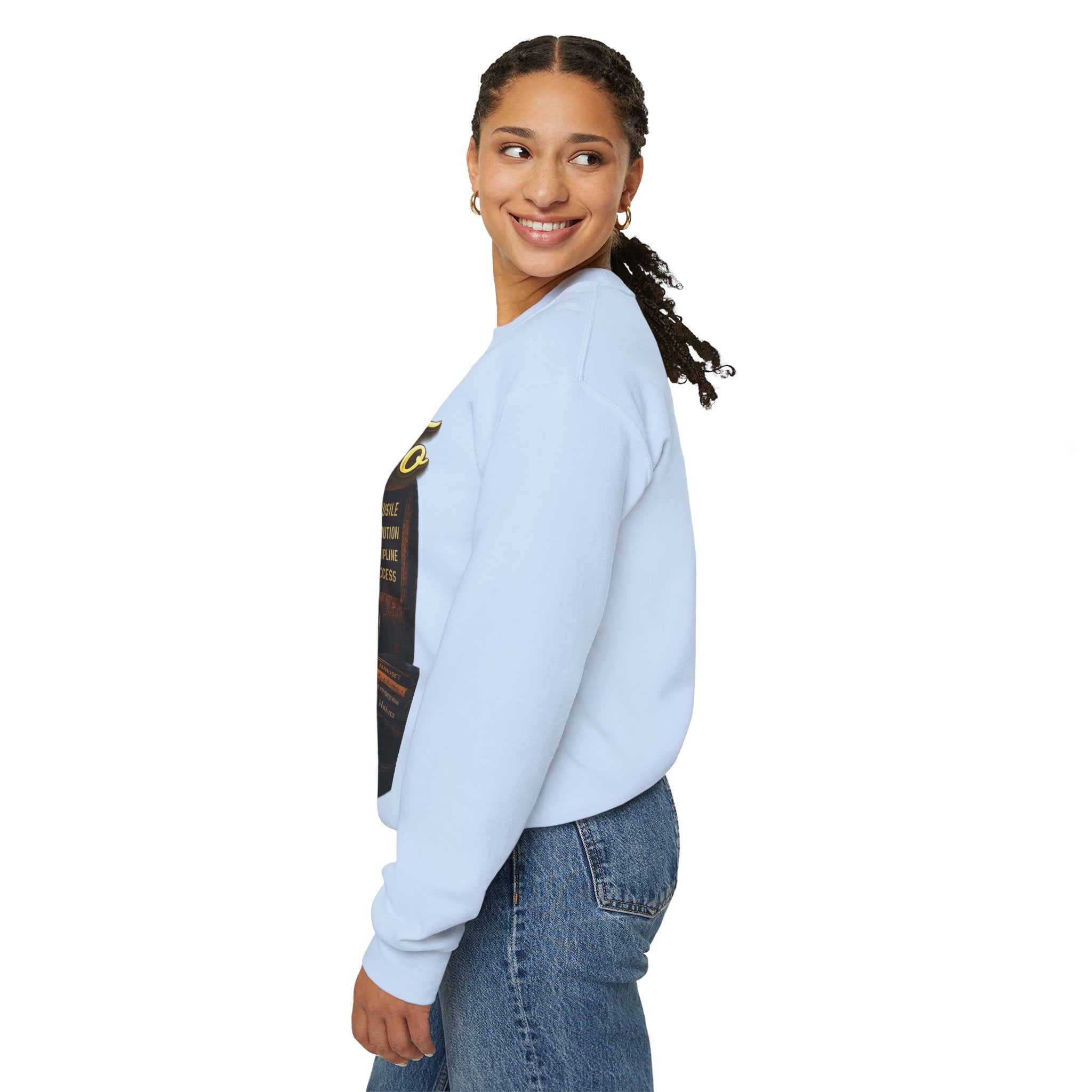 The Grind That Never Sleeps Crewneck Sweatshirt — Motivational Hustle Sweatshirt Printify