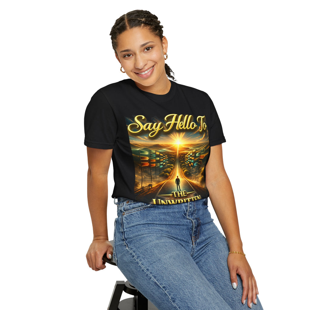 Say Hello To The Unwritten Book Of The Road T-Shirt Printify