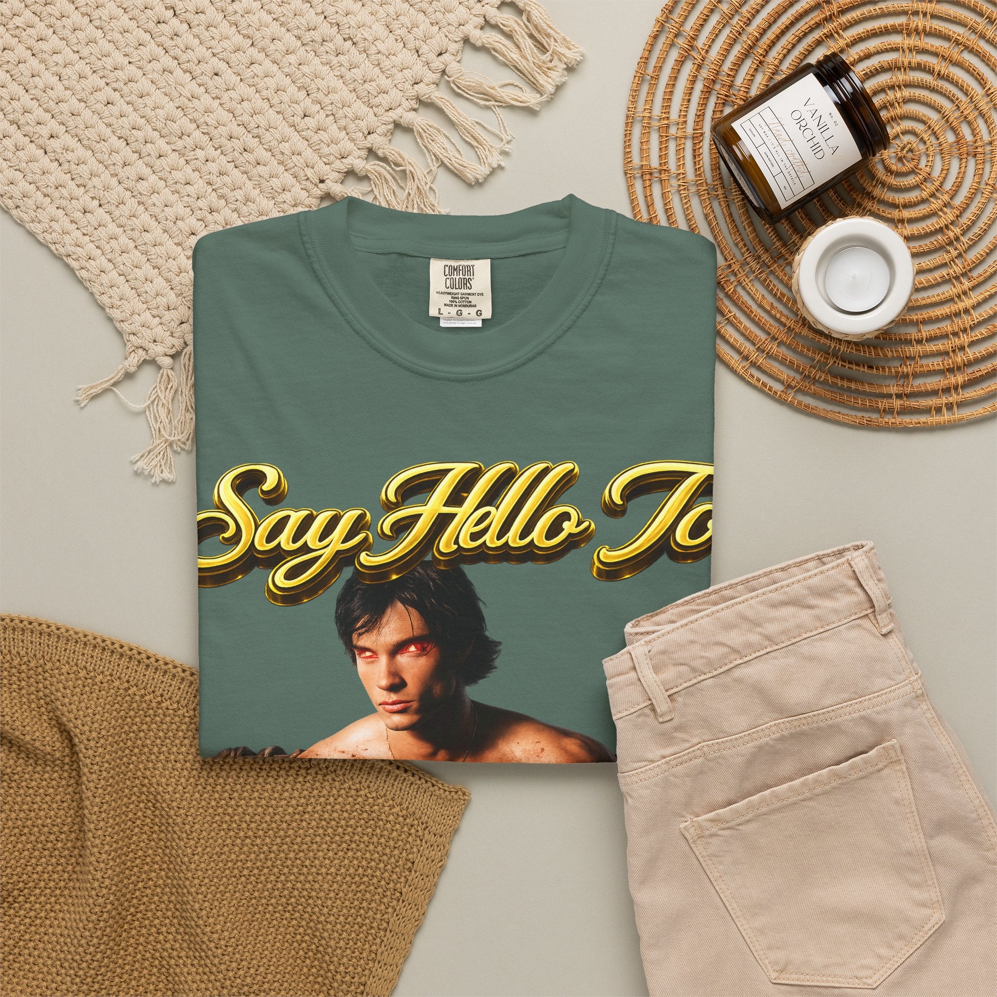 T-Shirt — Say Hello To The House of El Graphic Tee Printify