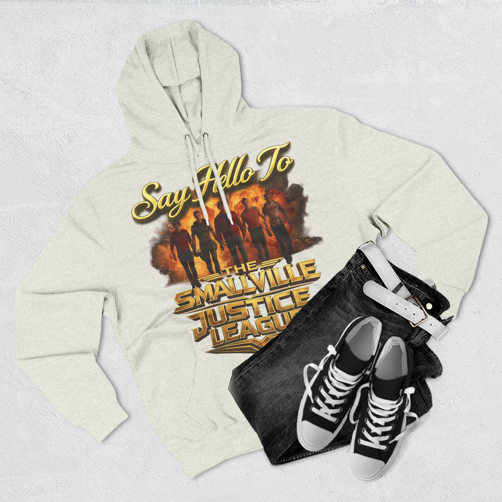 Smallville 'Say Hello To Smallville Justice League' Vintage TV Hoodie Printify