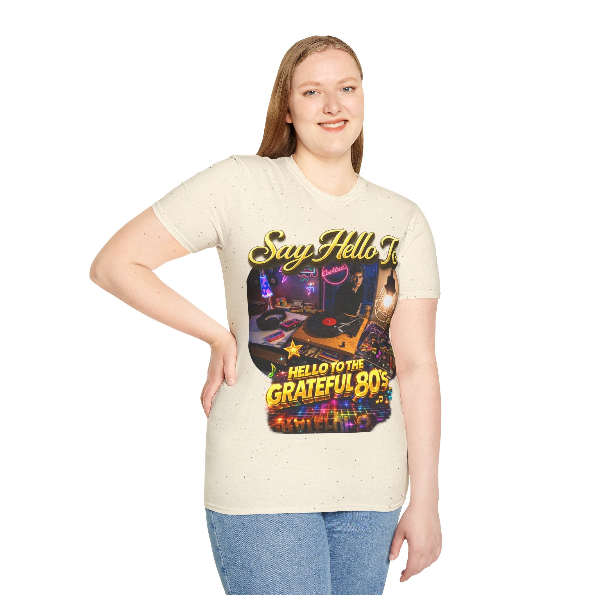 Say Hello To The Grateful 80s T-Shirt — Retro 80s Music Vintage Tee Printify
