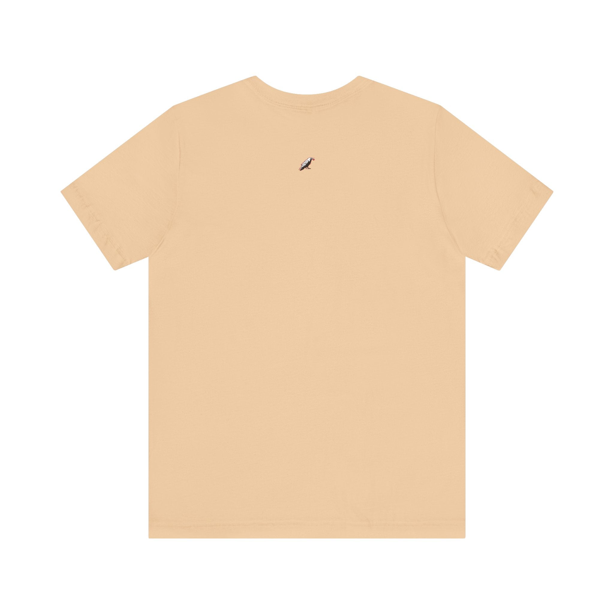 Horror Mask Split Face Tee — "Say Hello To Your Family and Friends" Graphic T-Shirt Printify