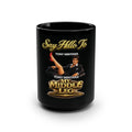 Scarface Parody Black Coffee Mug - "Say Hello to My Middle Leg" 15oz Printify