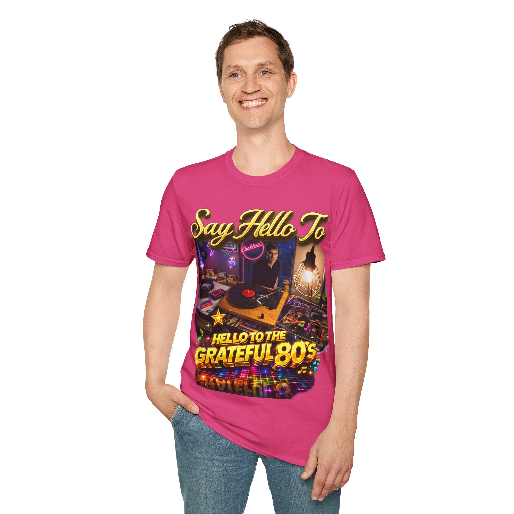 Say Hello To The Grateful 80s T-Shirt — Retro 80s Music Vintage Tee Printify