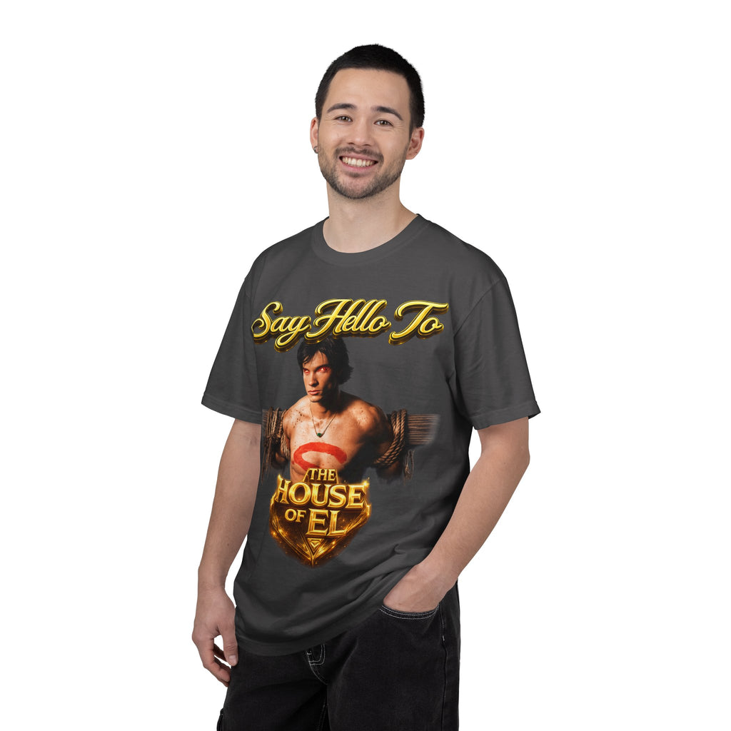 T-Shirt — Say Hello To The House of El Graphic Tee Printify