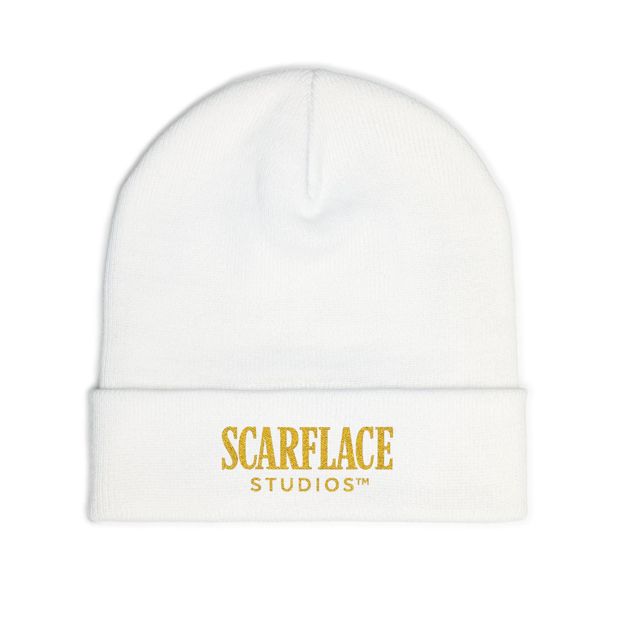 Scarface Studios Embroidered Knit Beanie Printify